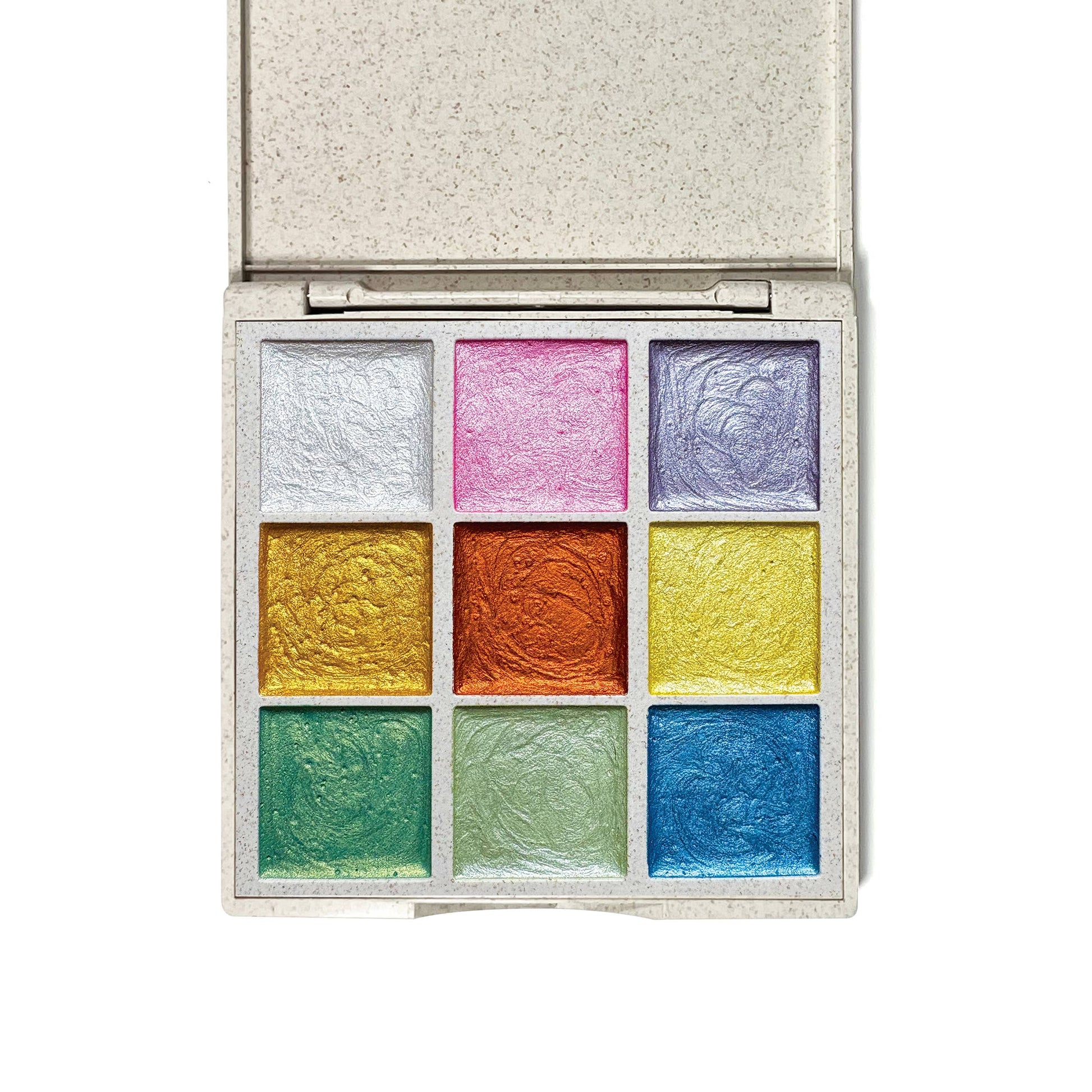 Metallic Watercolor Set – 9 Pearlescent Pans-2