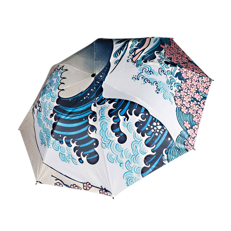 40"W Spring Wave Folding Umbrella (1/50)-zoom-