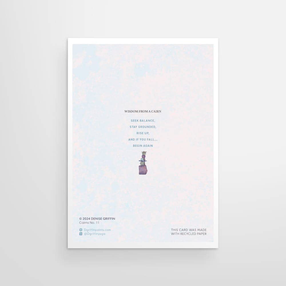 CAIRN GREETING CARD - I AM CENTERED