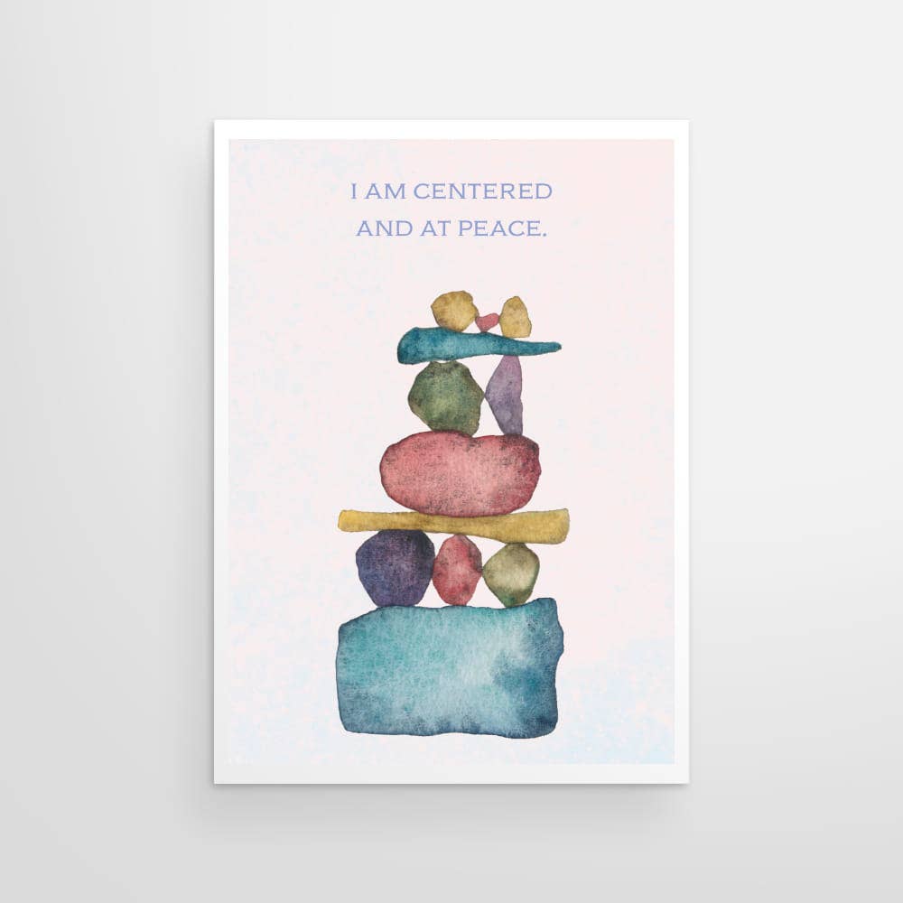 CAIRN GREETING CARD - I AM CENTERED