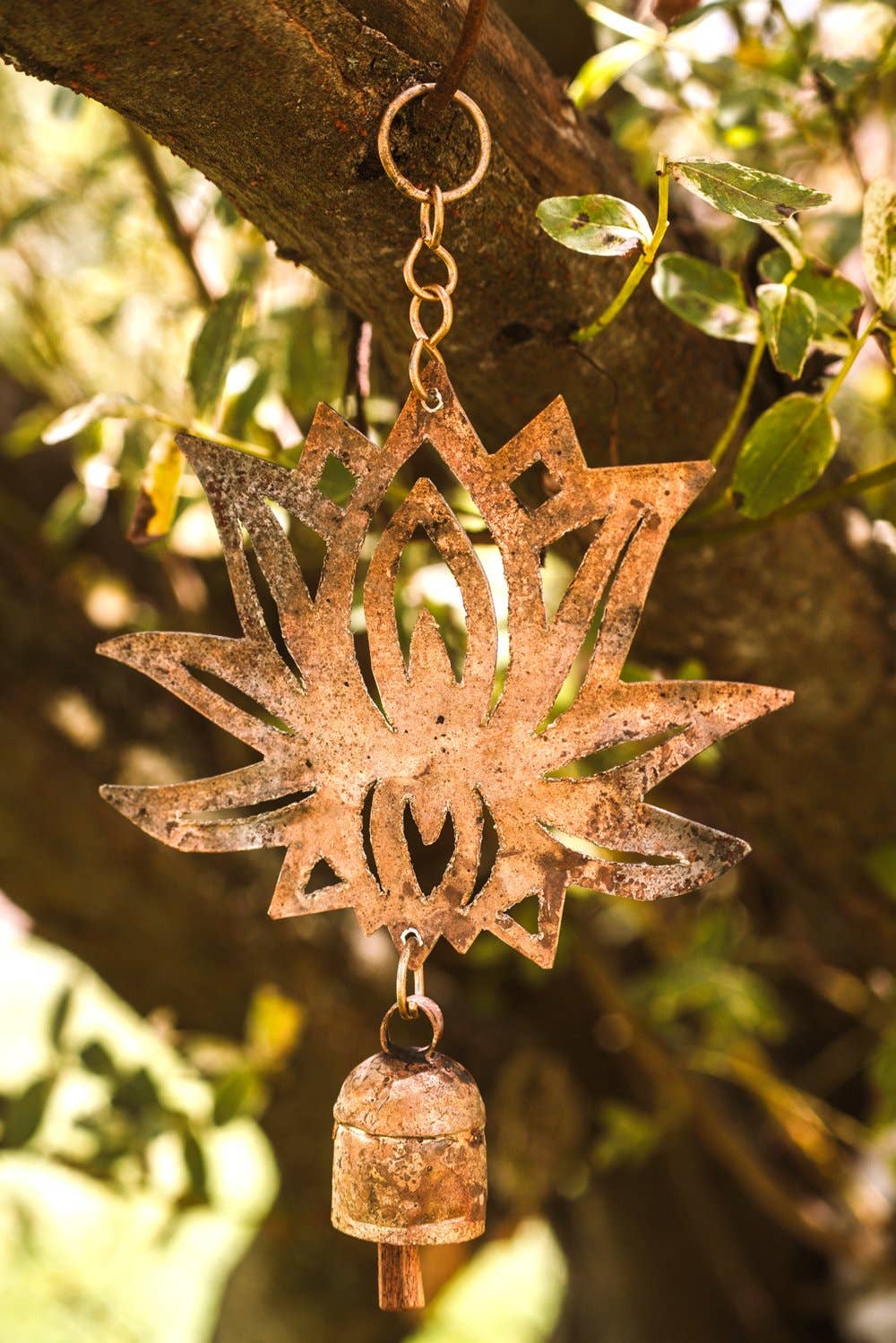 Hand Cut Lotus Chime-zoom-2
