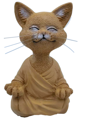 Happy Cat Buddha - Yellow-3