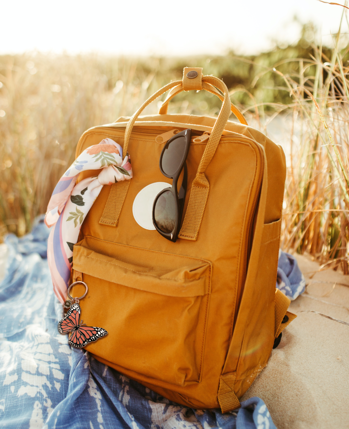 Monarch Butterfly Keychain Bag Charm-6