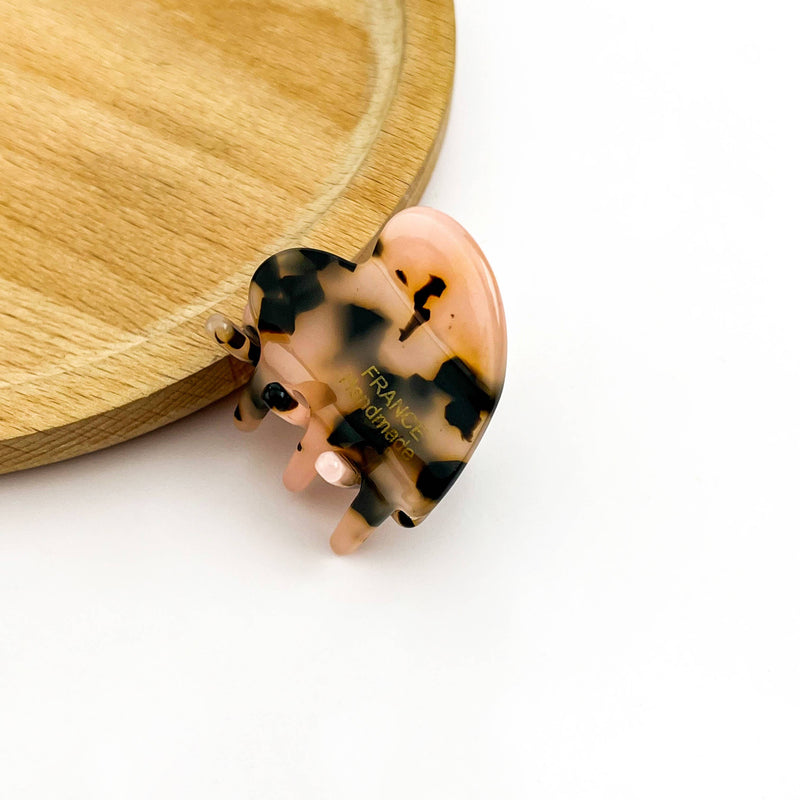 Acetate Mini Heart Hair Clip-zoom-