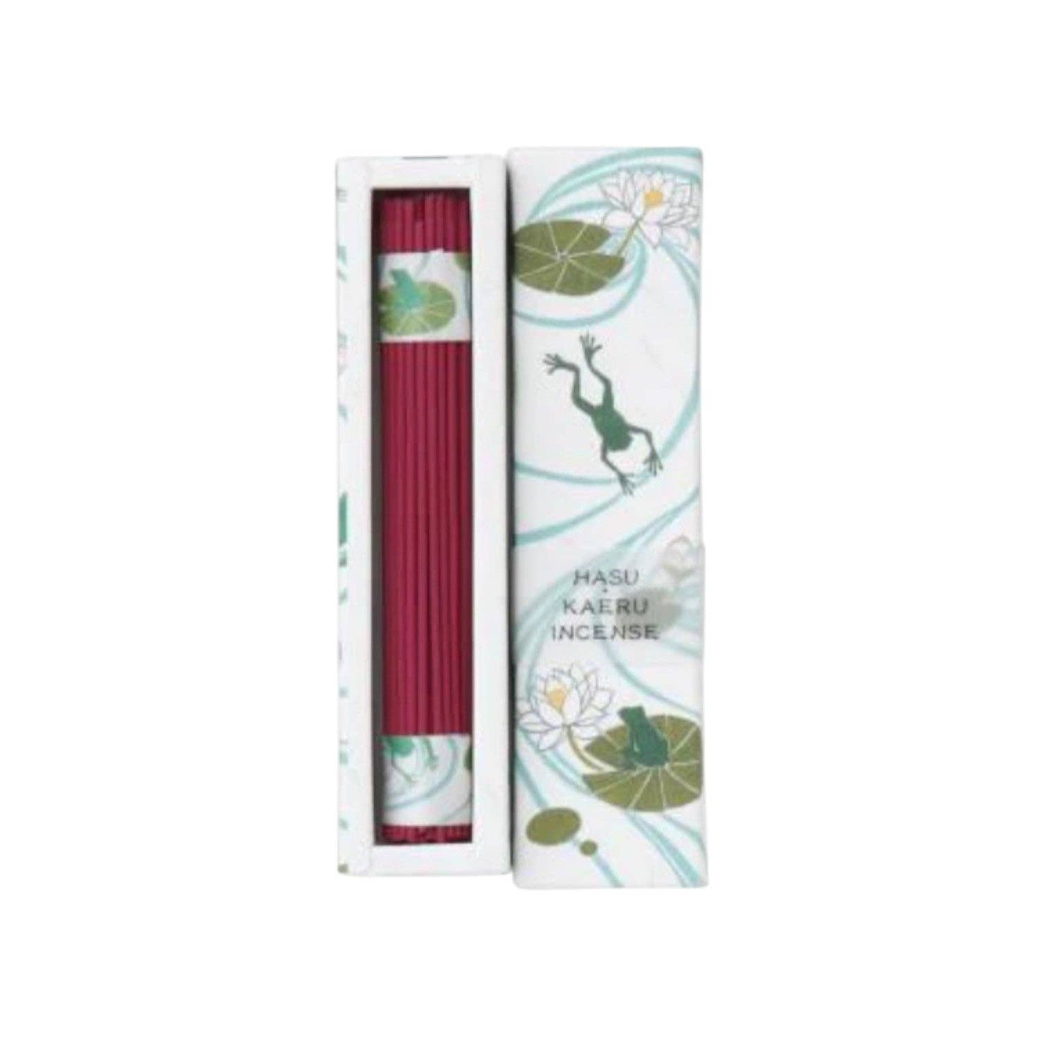 Kousaido Engimono Hasu-Kaeru (Lotus Frog) 40 Sticks Organic Incense JP (1/240)-zoom-1