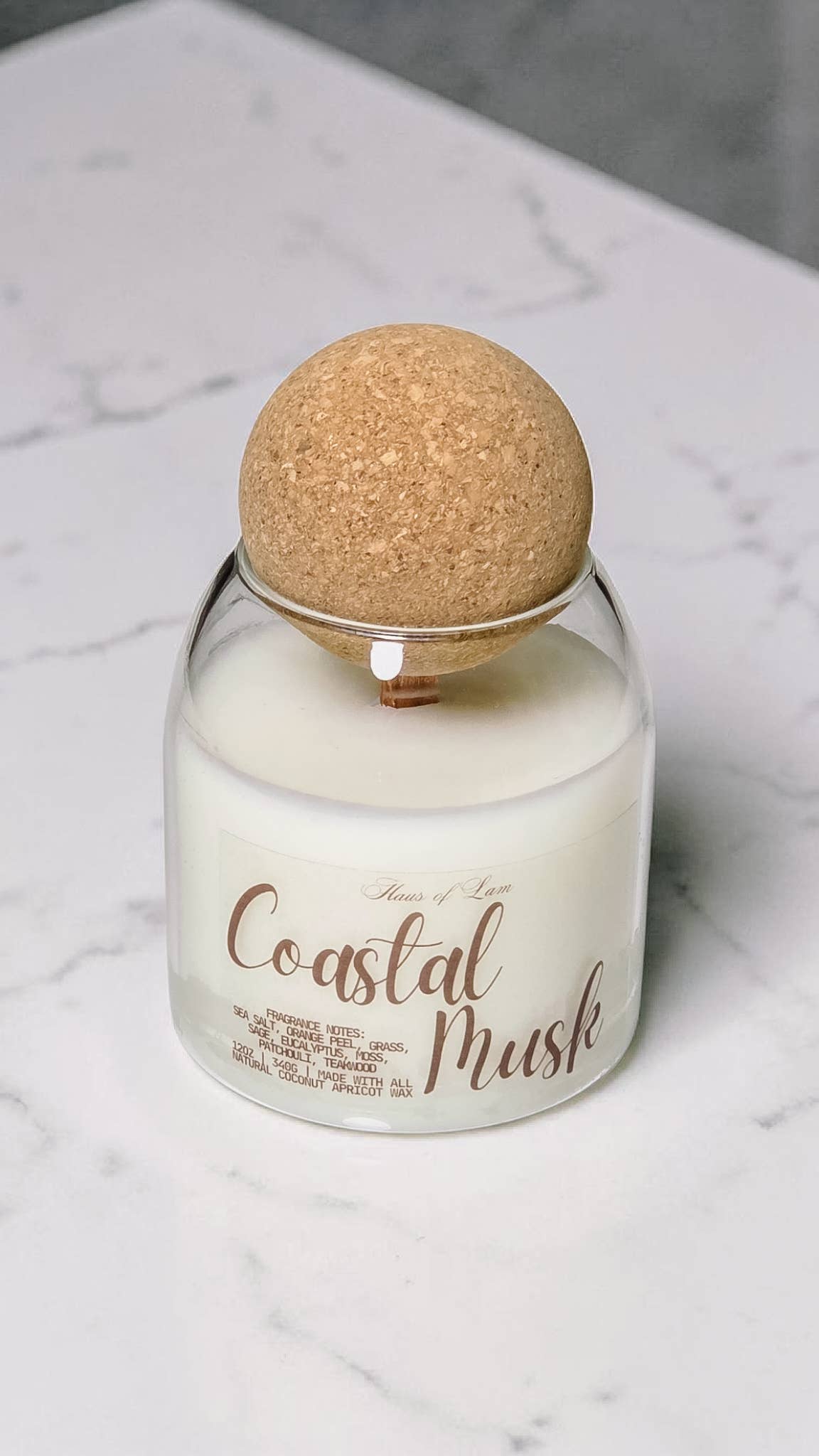 Coastal Musk Scented Candle-zoom-2