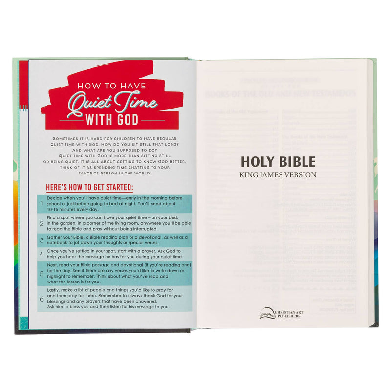 COLORFUL KID'S KING JAMES VERSION BIBLE (HARDCOVER)-zoom-