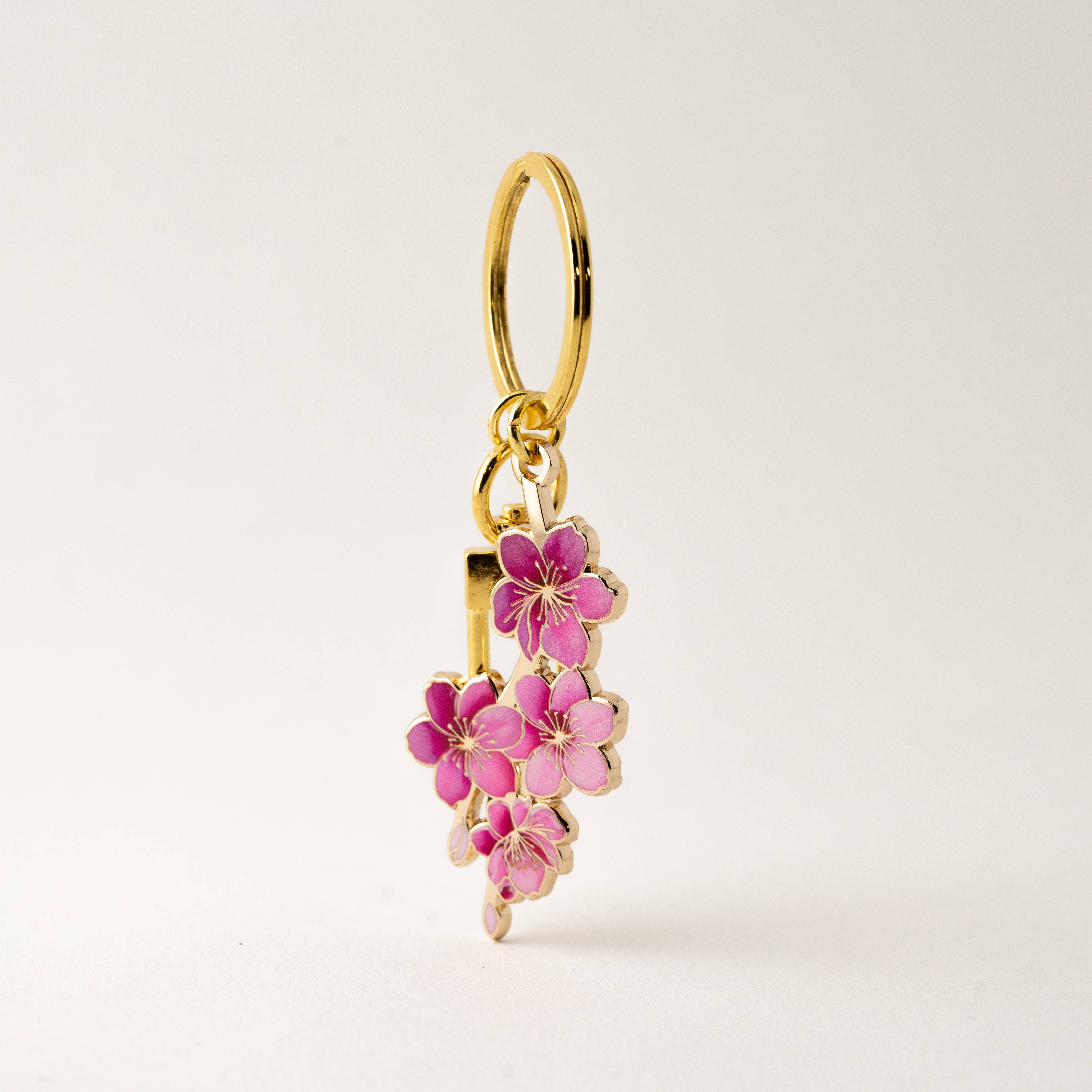 Japanese Cherry Blossom Keychain & Bag Charm,