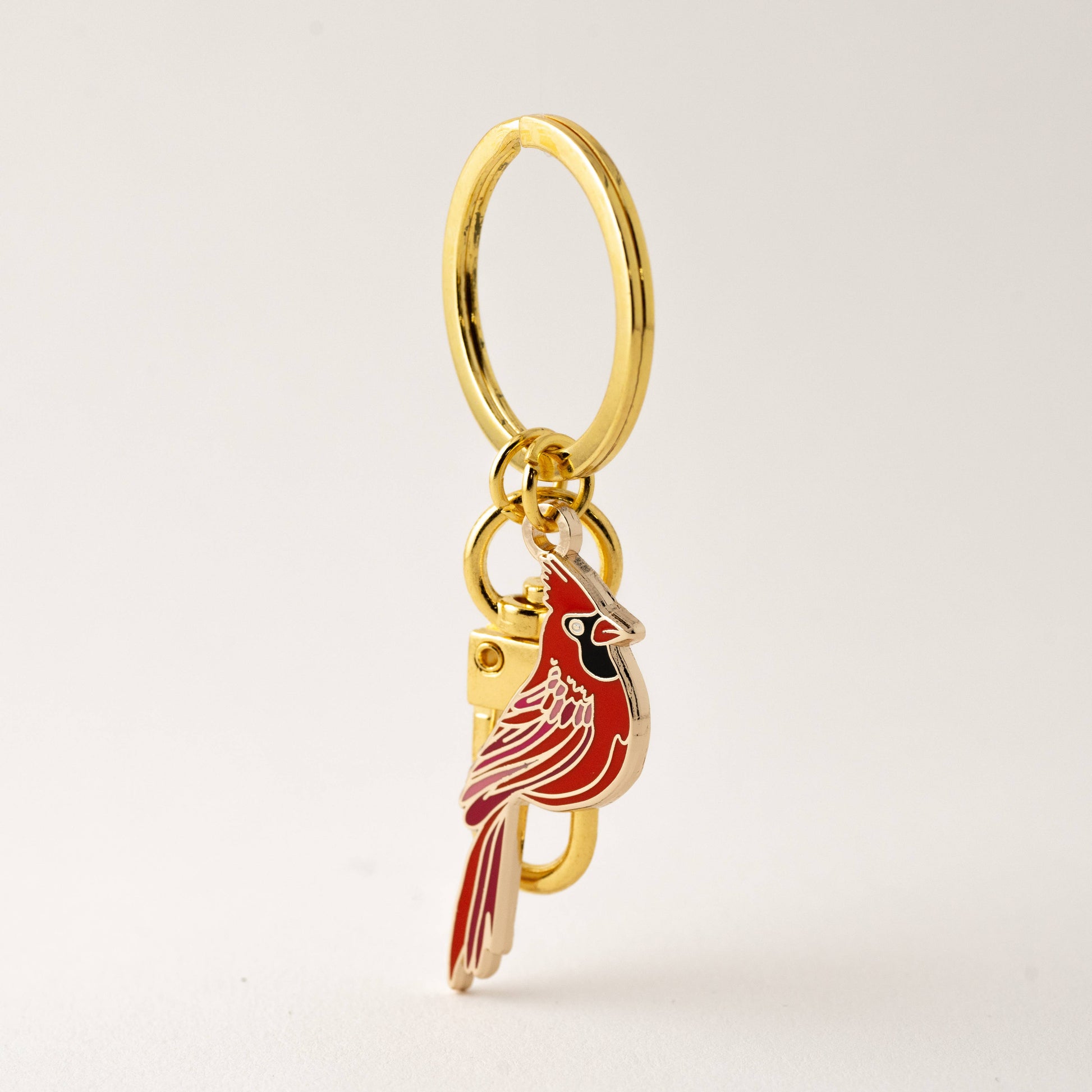 Red Cardinal Keychain & Bag Charm, Wildlife & Nature Gifts-1