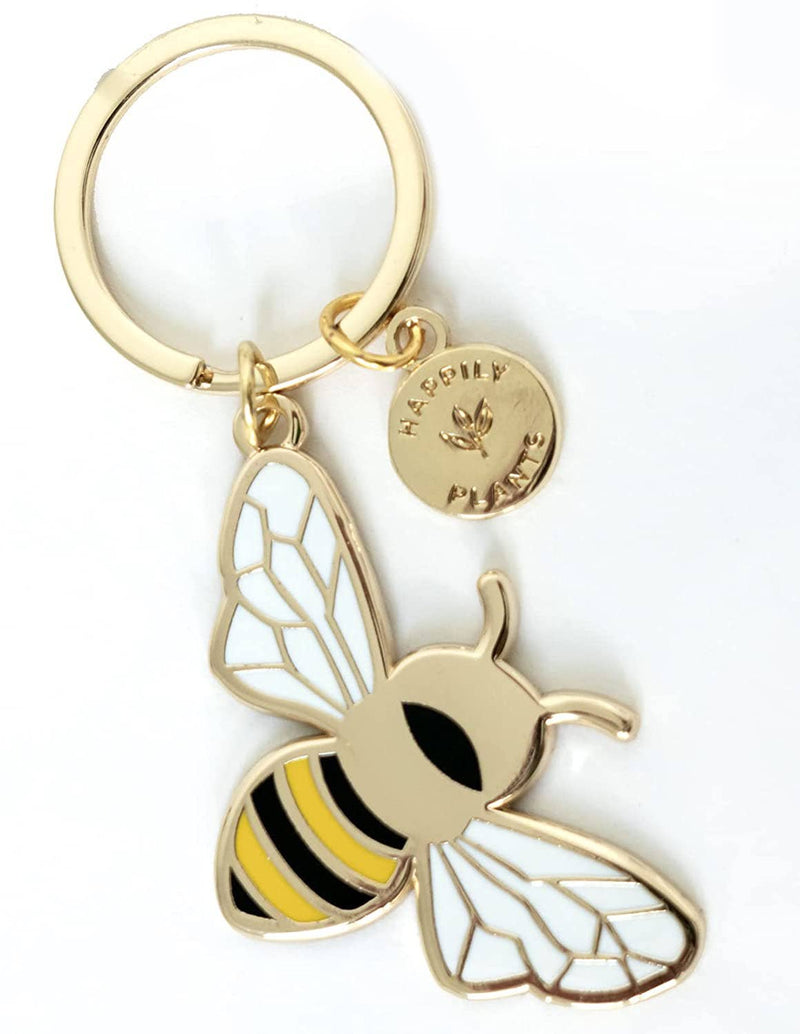 Queen Honey Bee Keychain Bag Charm, Garden Bee Gifts-zoom-