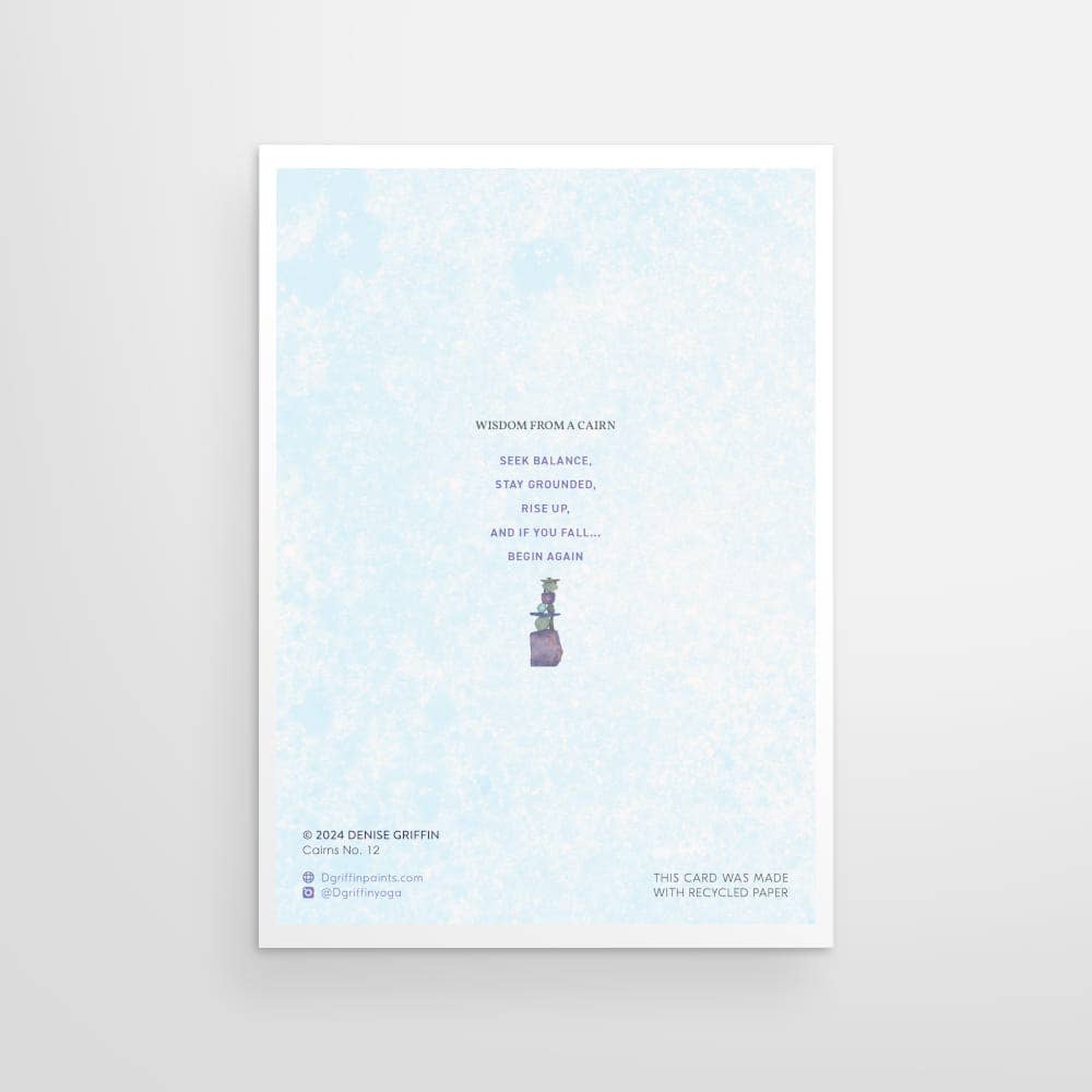 CAIRN GREETING CARD - LISTEN FROM THE HEART