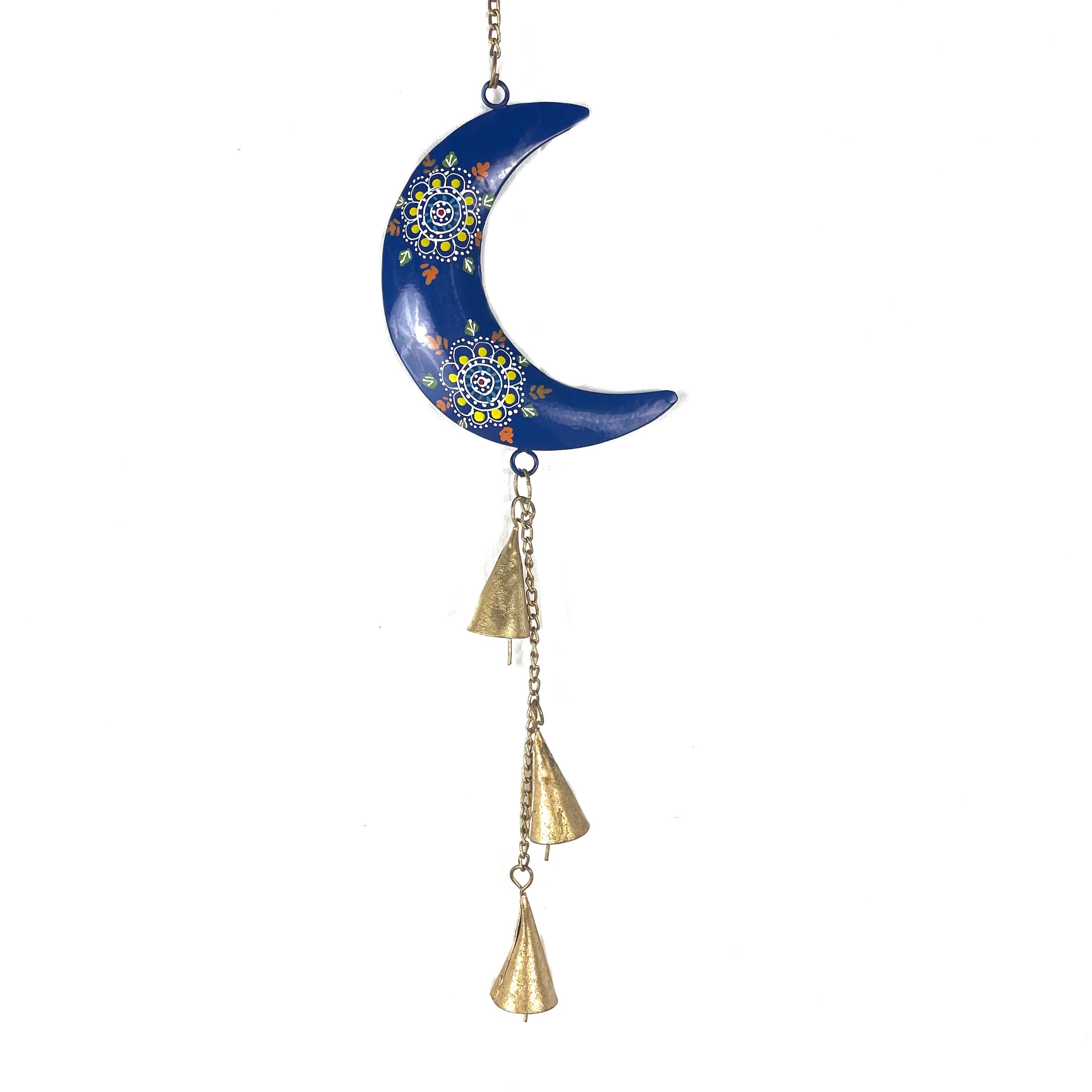 Cosmic Blue Moon Wind Chime