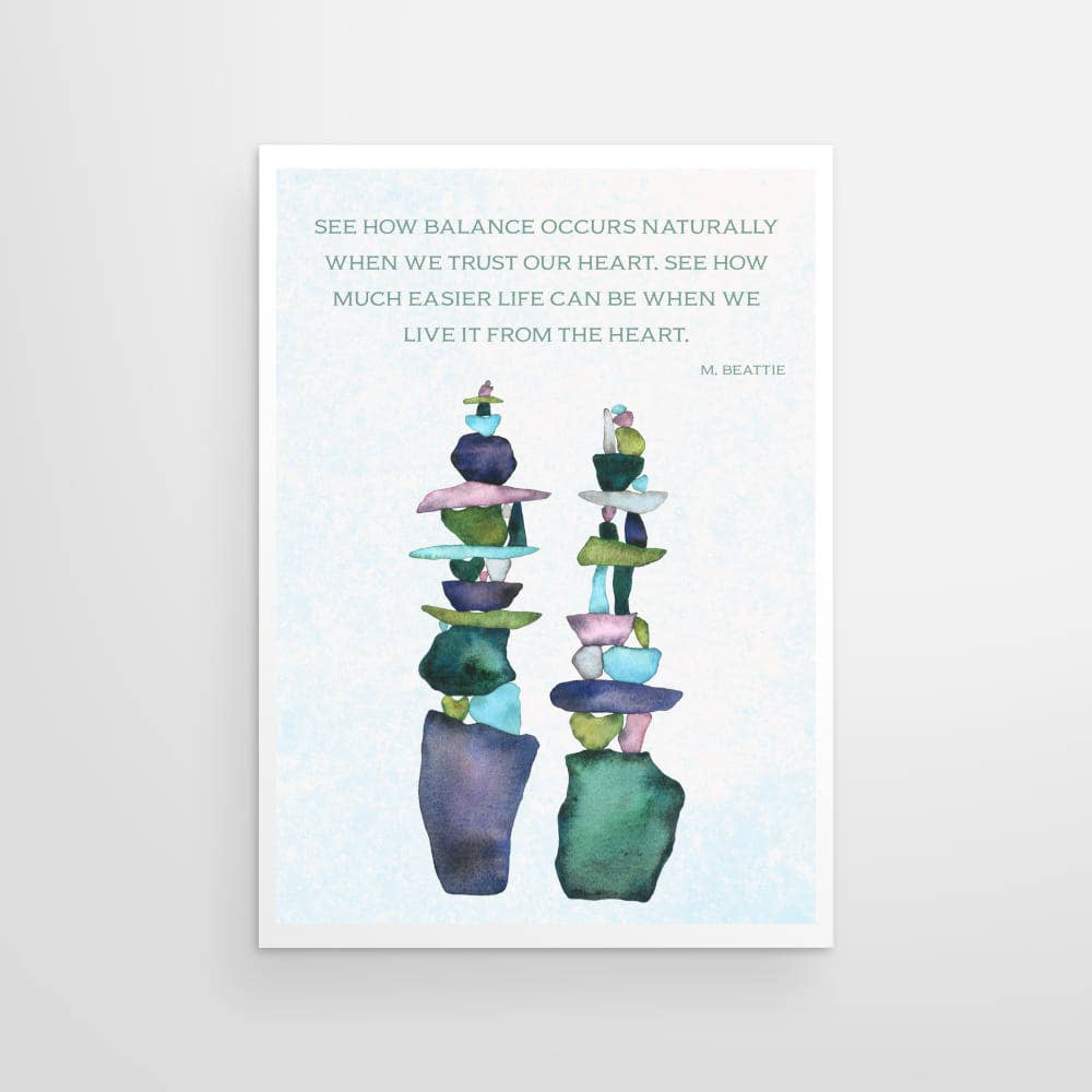CAIRN GREETING CARD - LISTEN FROM THE HEART