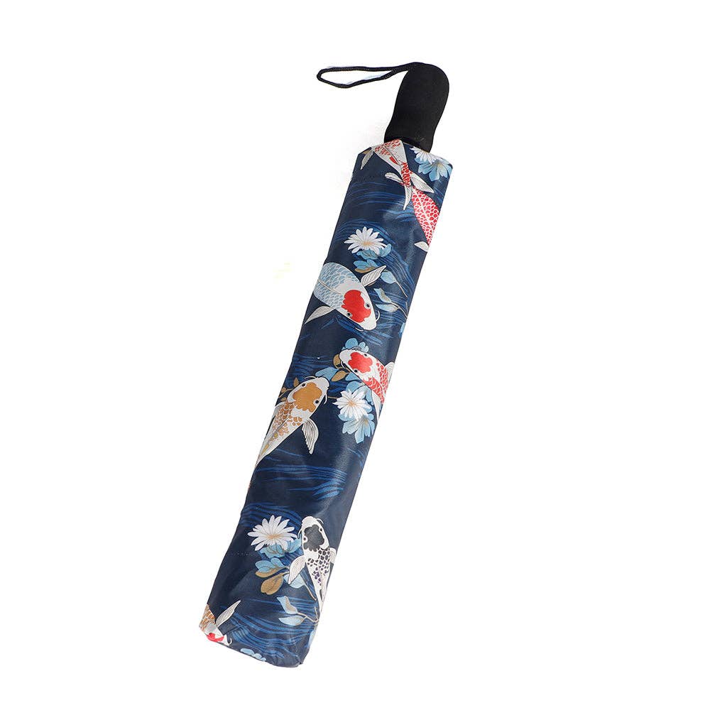 KOI FISH UMBRELLA - NAVY-2