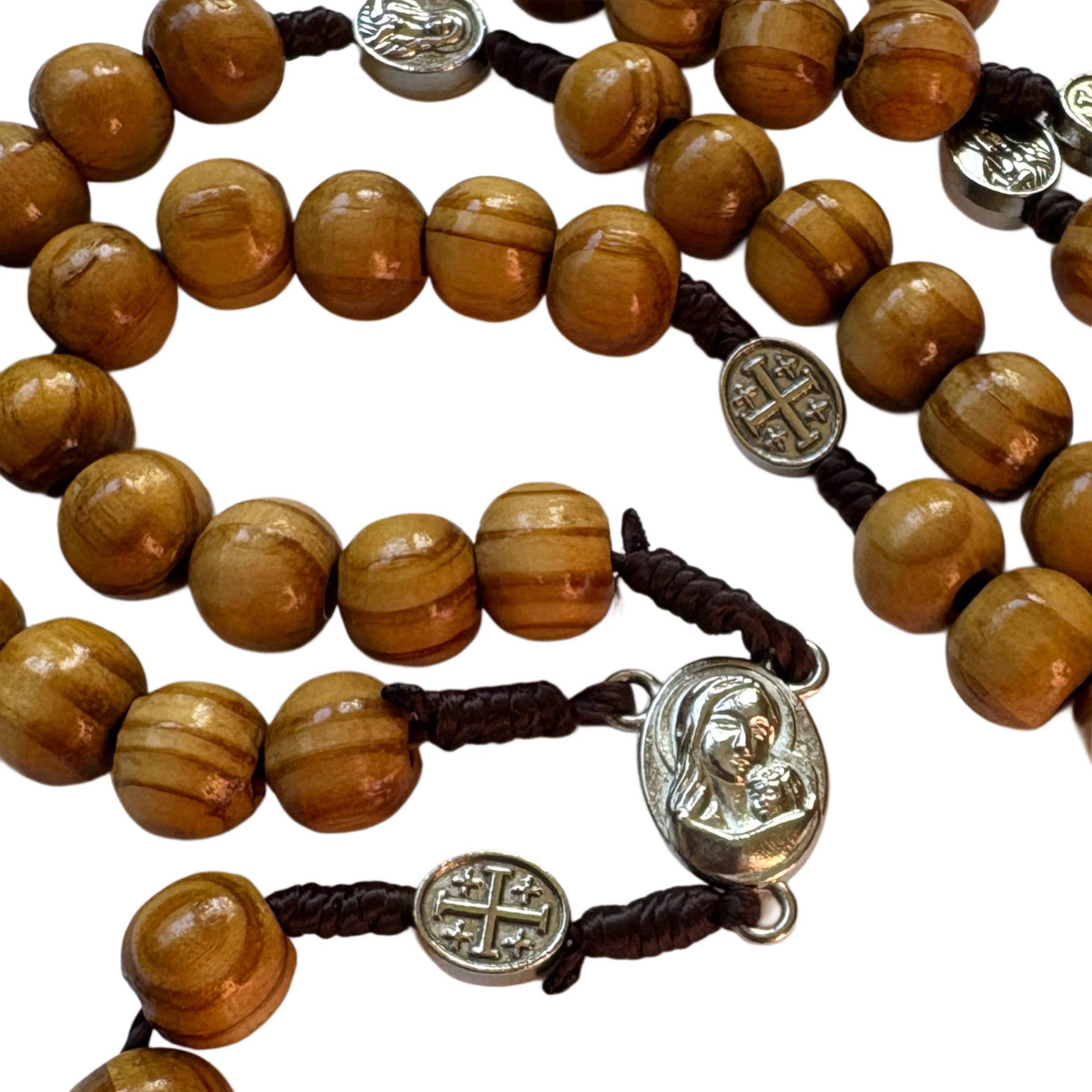 VIRGIN MARY WOODEN ROSARY WITH KEEPSAKE TIN-zoom-4