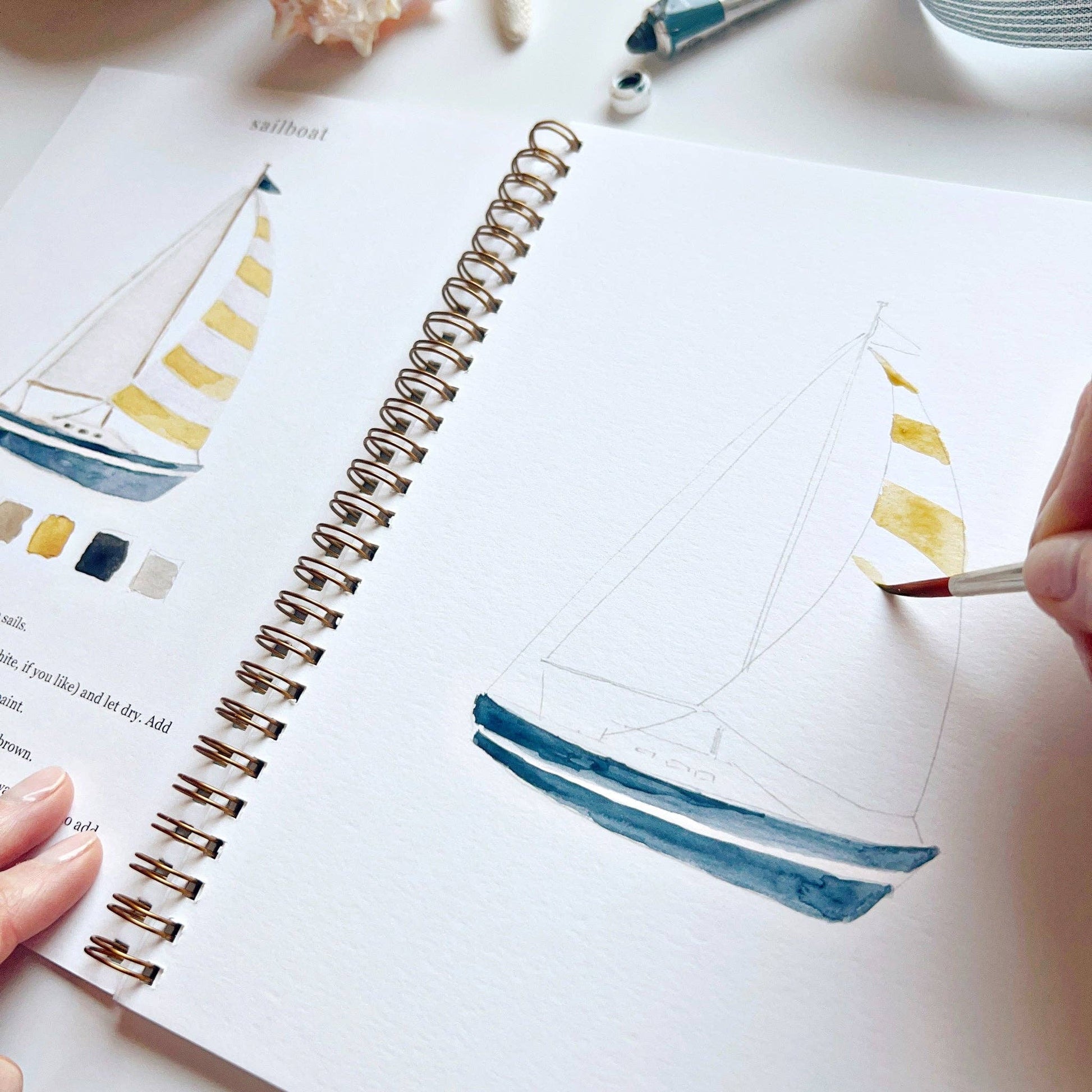 Seaside Watercolor Workbook - Coastal Calm Edition-4