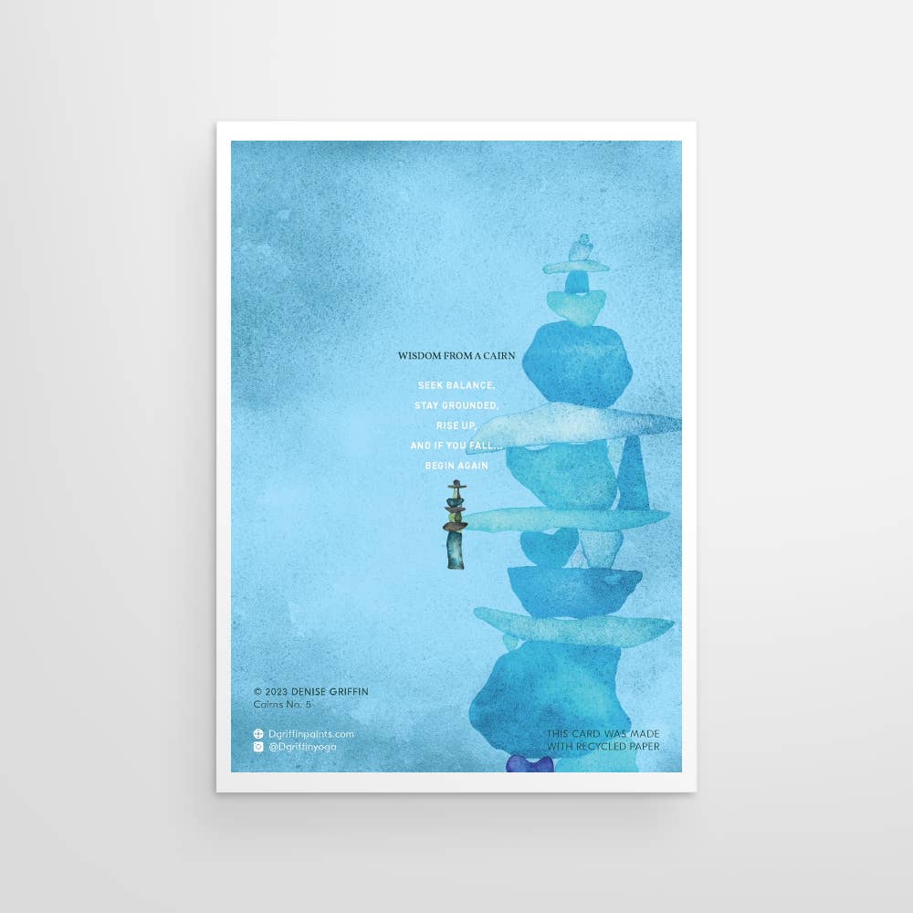 CAIRN GREETING CARD - BALANCE & STRENGTH-zoom-3
