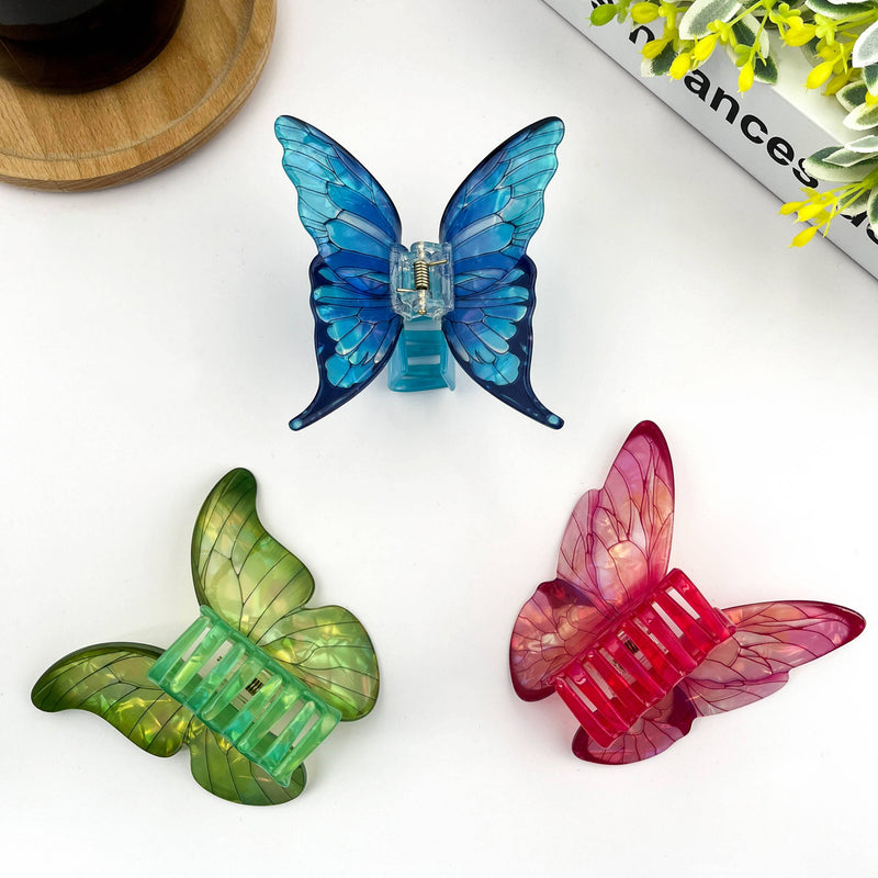 Simulation Butterfly Hair Claw Clip, Spring Hair Clip-zoom-