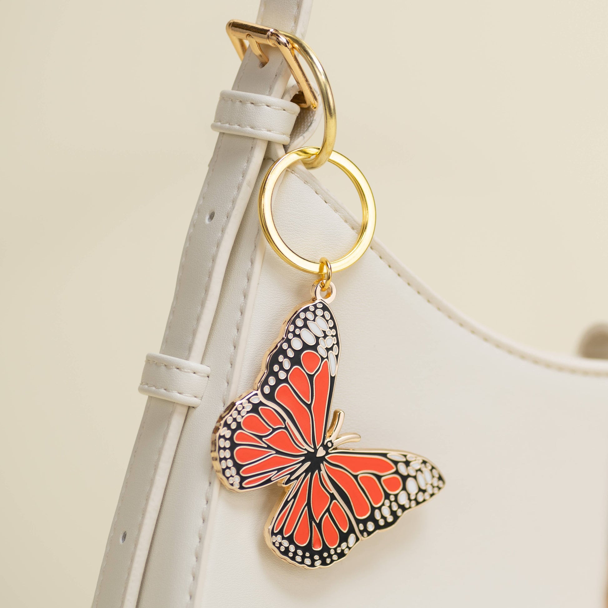 Monarch Butterfly Keychain Bag Charm-2