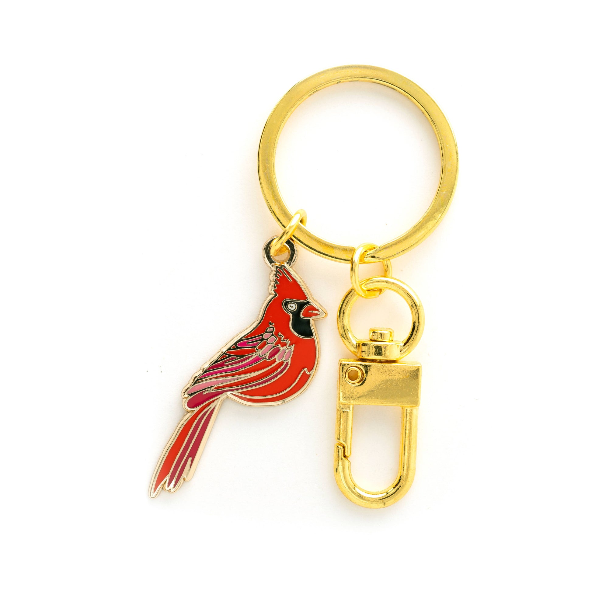 Red Cardinal Keychain & Bag Charm, Wildlife & Nature Gifts-3