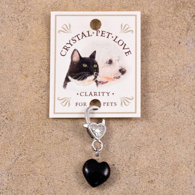 Clarity Black Obsidian Pet Pendant for Crystal Support-zoom-