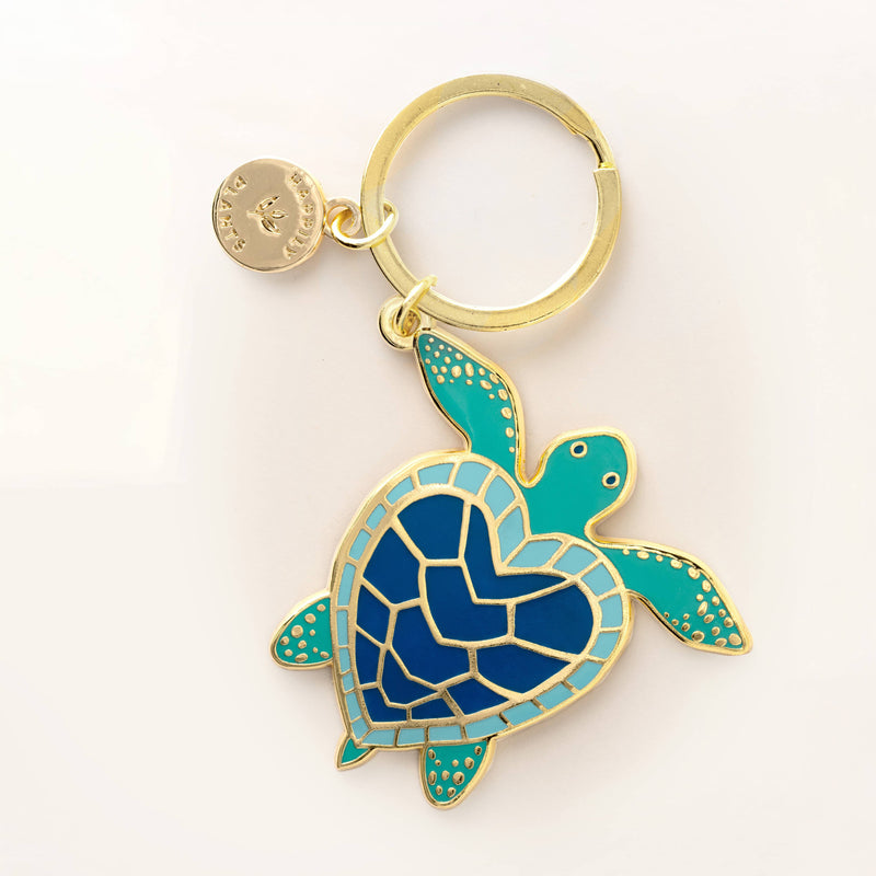 Sea Turtle Keychain & Bag Charm, Coastal Beach Ocean Gifts-zoom-