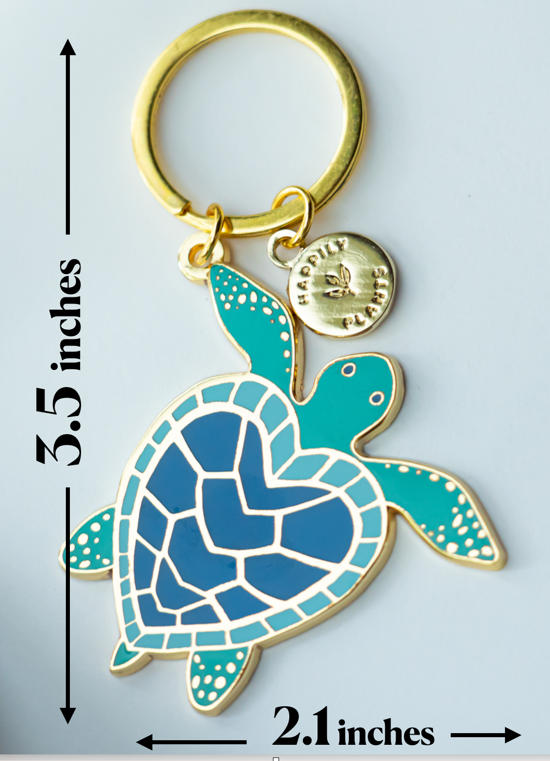 Sea Turtle Keychain & Bag Charm, Coastal Beach Ocean Gifts-zoom-6