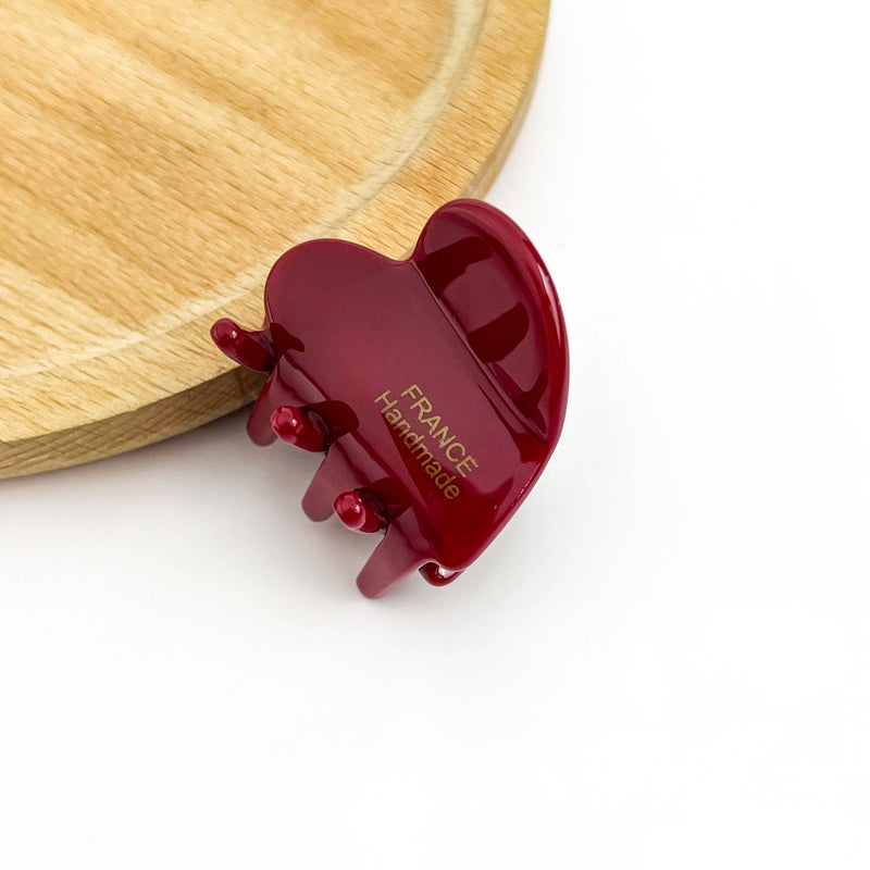 Acetate Mini Heart Hair Clip-zoom-