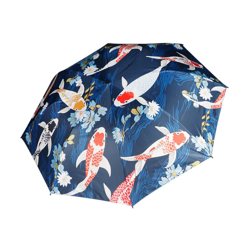KOI FISH UMBRELLA - NAVY-zoom-