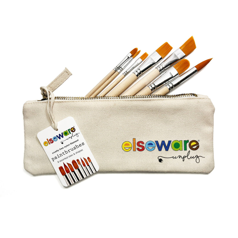 TRAVEL WATERCOLOR AND ACRYLIC BRUSH SET (8 BRUSHES)-zoom-