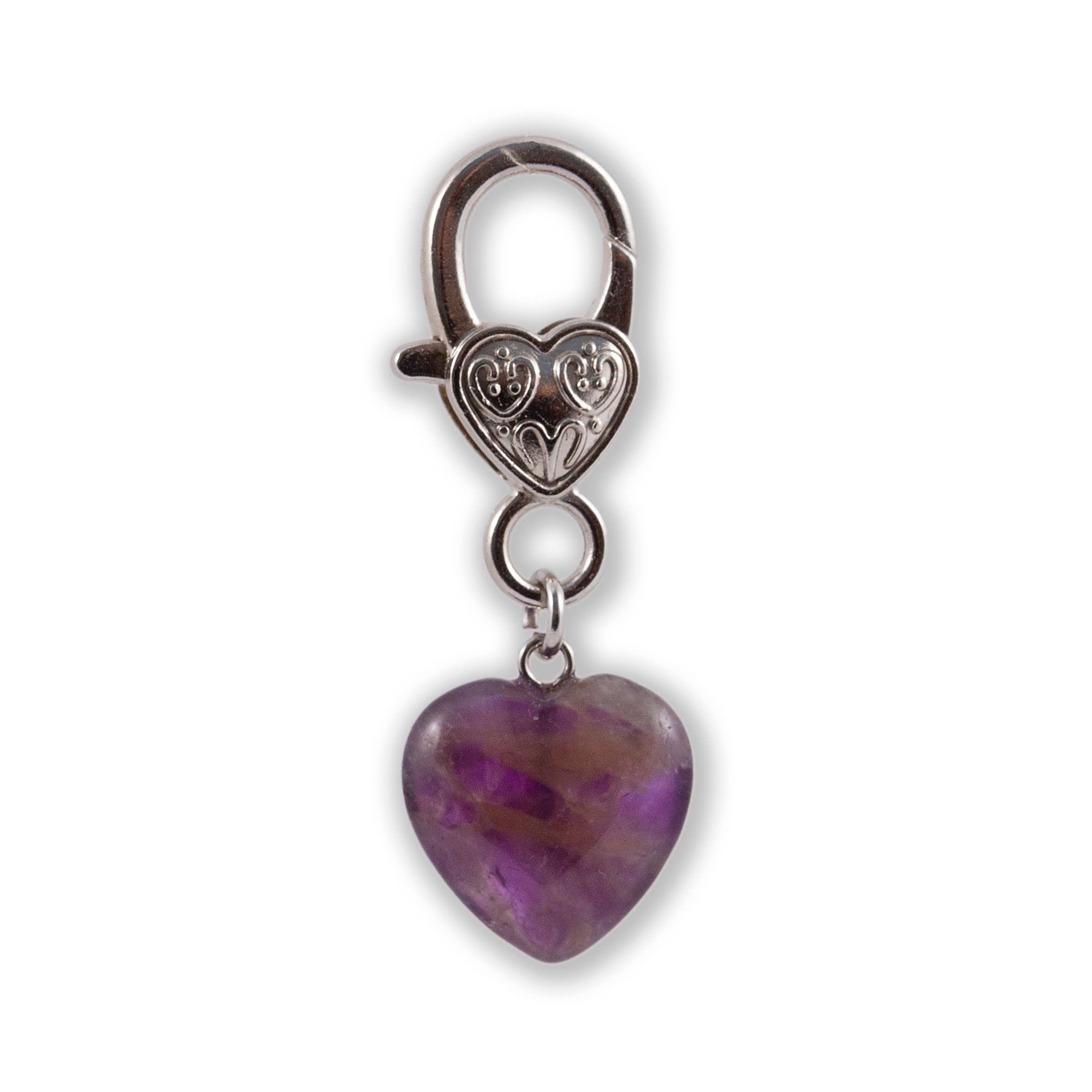 Amethyst Crystal Healing Pet Pendant for Holistic Support-zoom-1