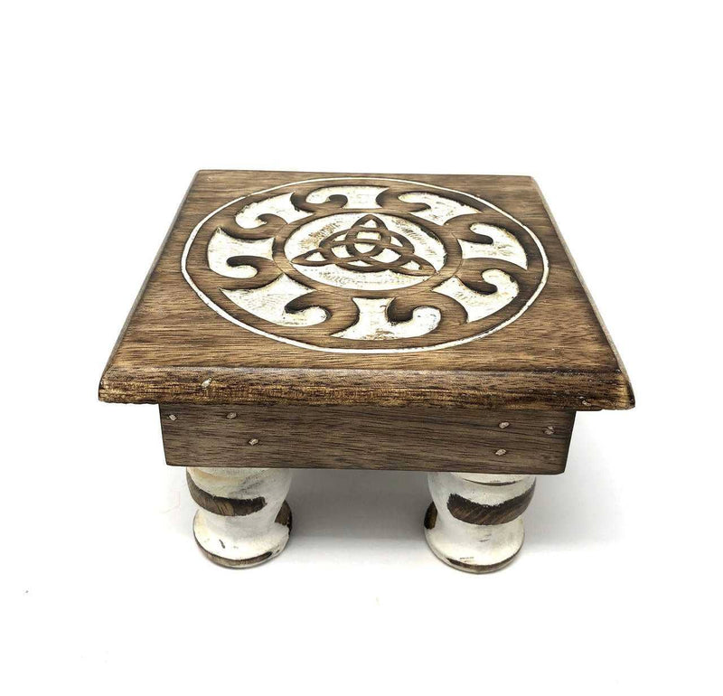 Wooden Altar table Triquetra 6''x 4''-zoom-