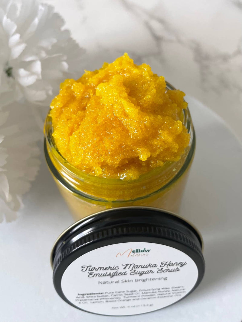 TURMERIC & MANUKA HONEY BRIGHTENING BODY SCRUB-zoom-