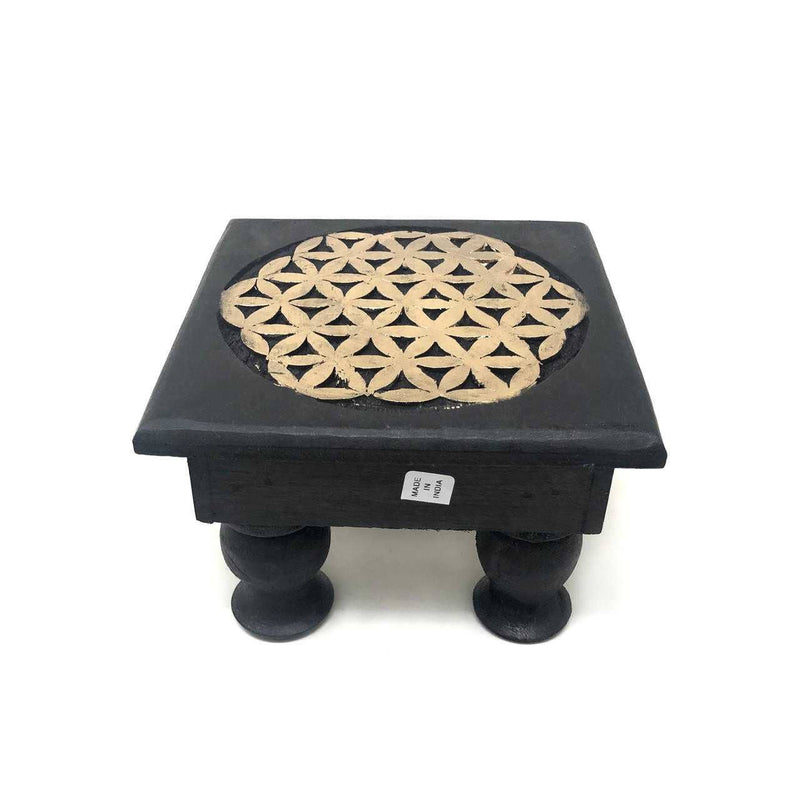 Wooden Altar Table - Flower of Life-zoom-