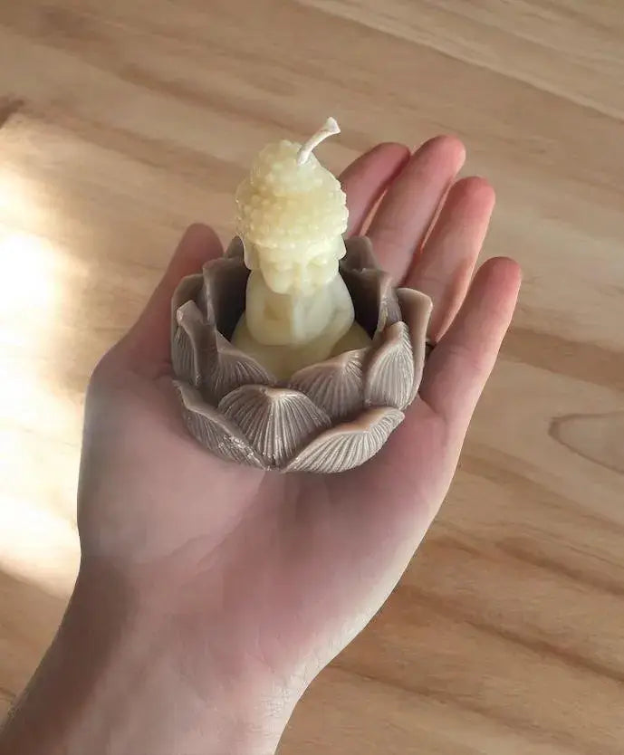BUDDHA LOTUS BEESWAX CANDLE-zoom-4