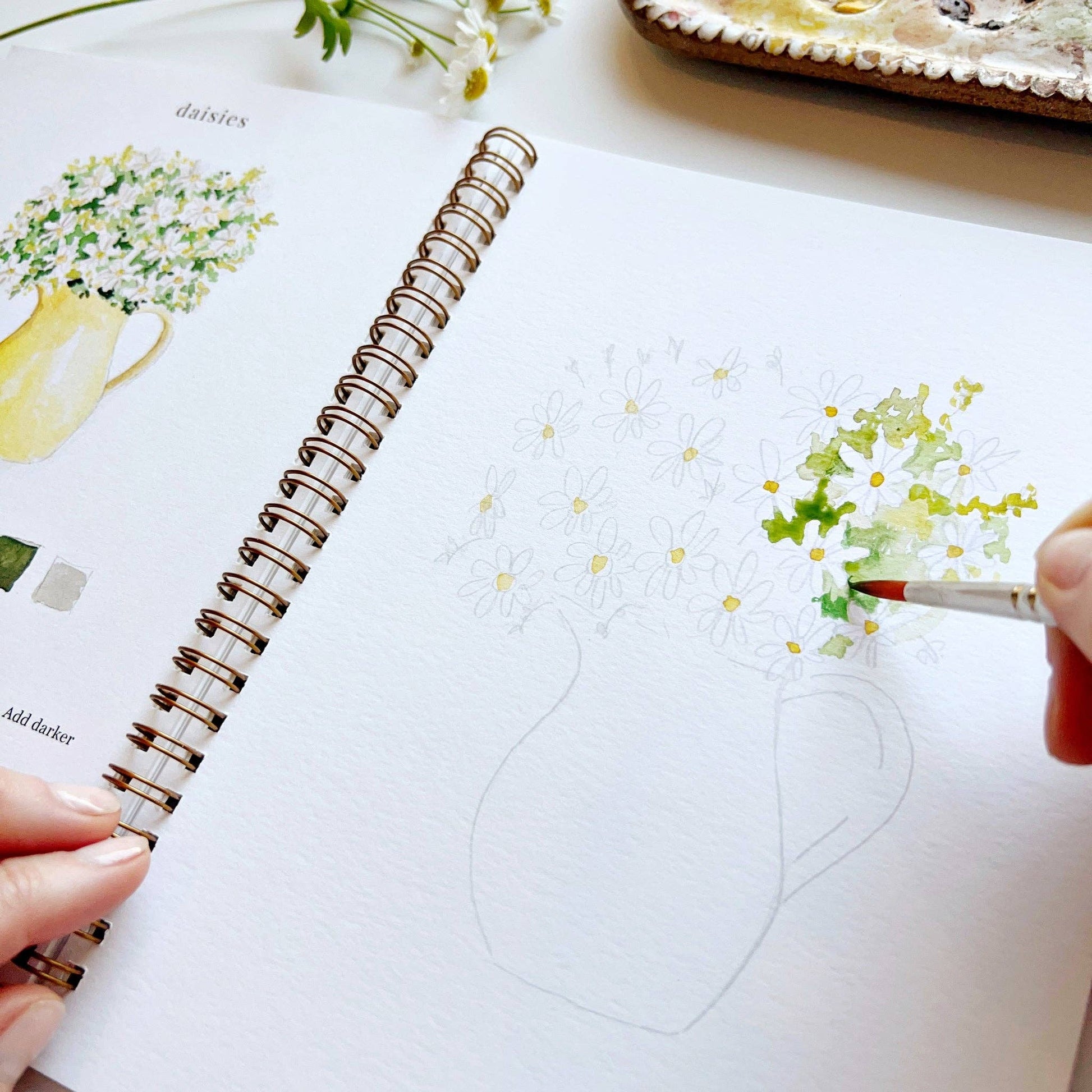 FLOWERS WATERCOLOR WORKBOOK - BOTANICAL CALM EDITION-8