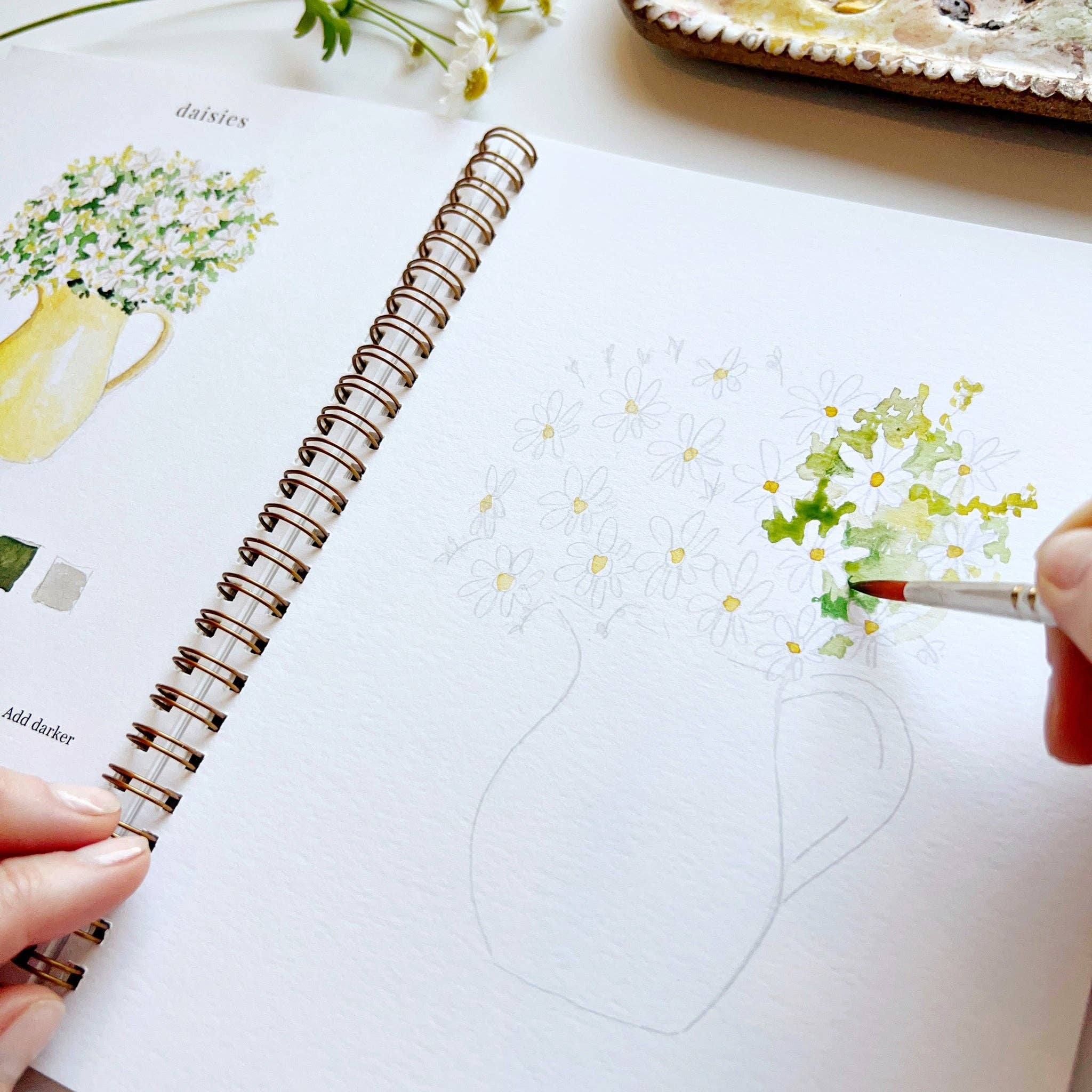 FLOWERS WATERCOLOR WORKBOOK - BOTANICAL CALM EDITION-zoom-8