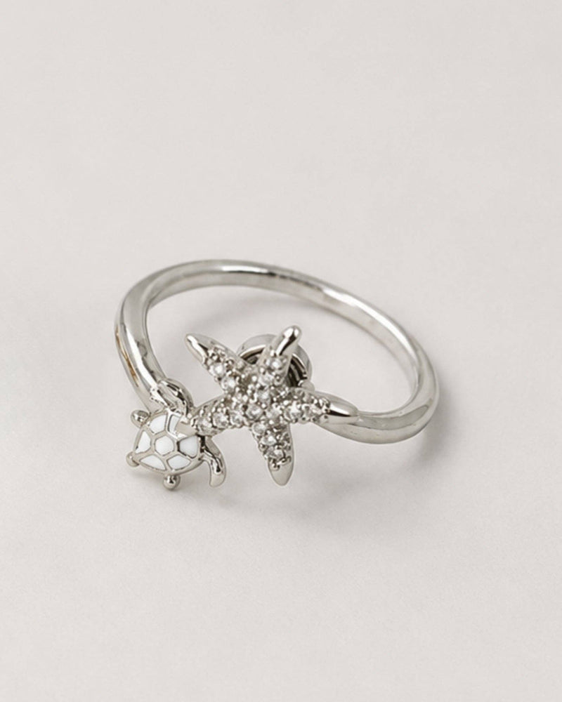 Anti Anxiety Fidget Sparkling Sea Fidget Open Ring-zoom-