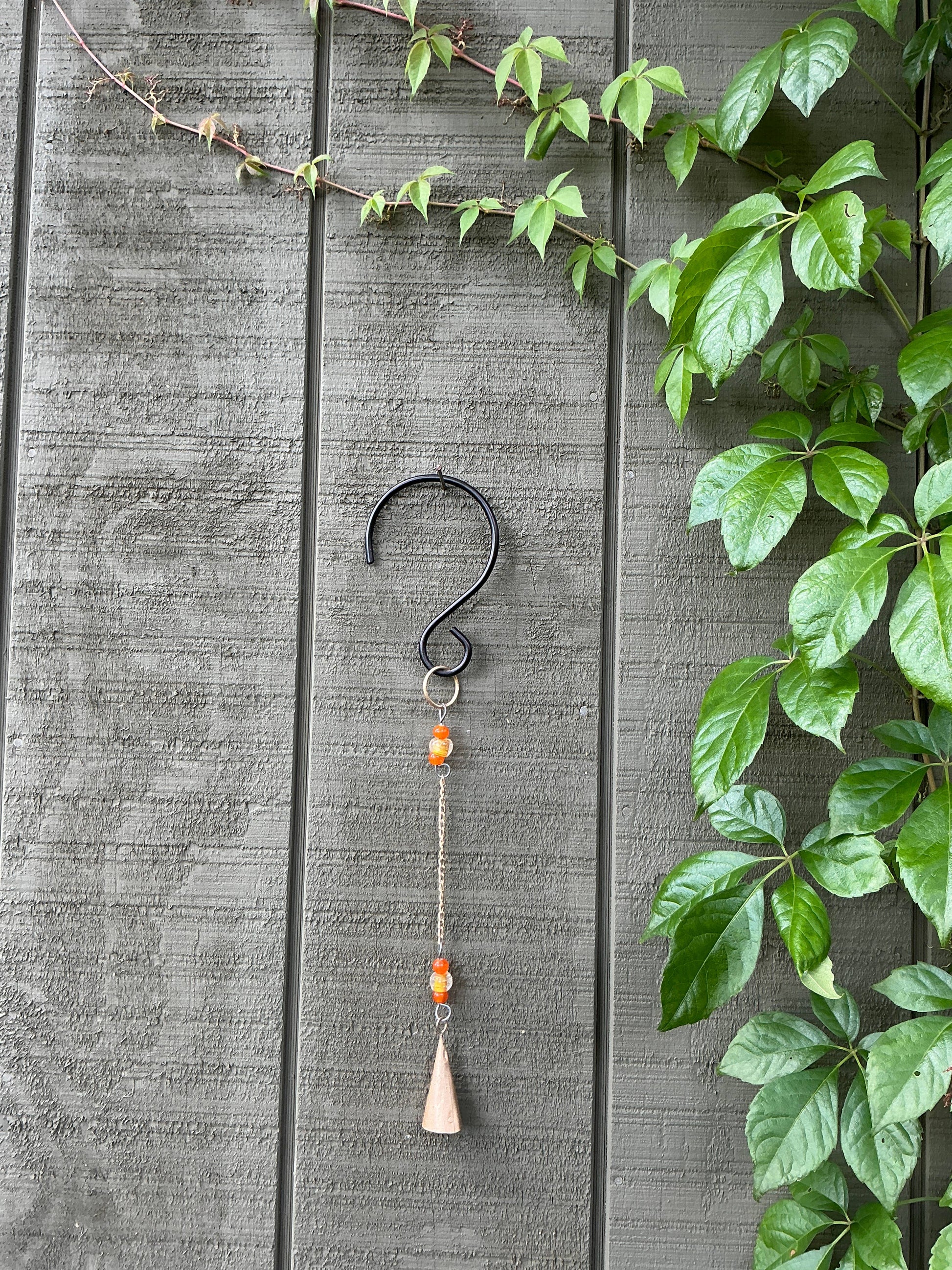 Beaded Bell Chain - Orange-1