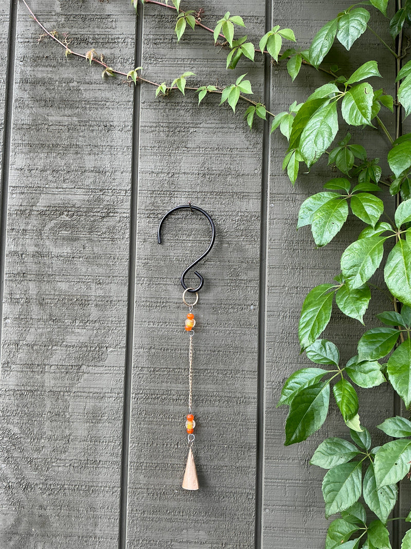 Beaded Bell Chain - Orange-zoom-
