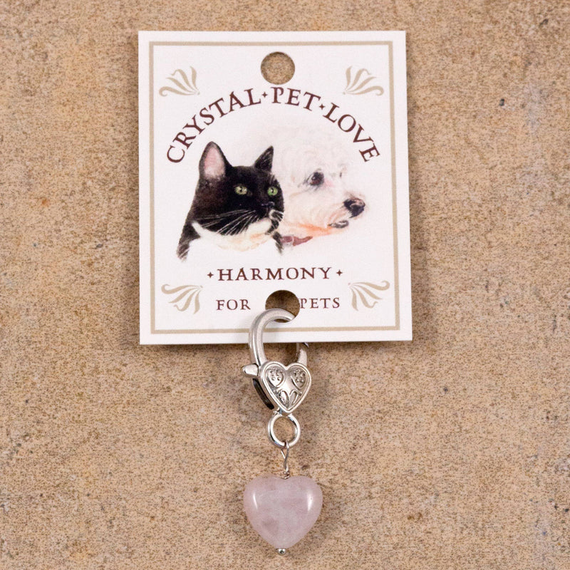 Harmony — Rose Quartz Crystal Pet Pendant-zoom-