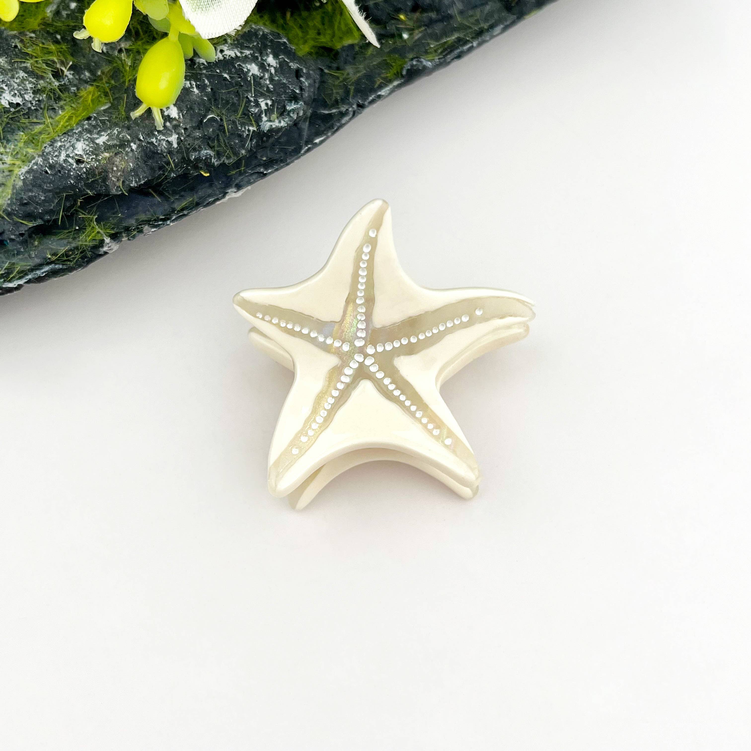 Starfish Hair Clip, Acetate Claw Clip-zoom-9