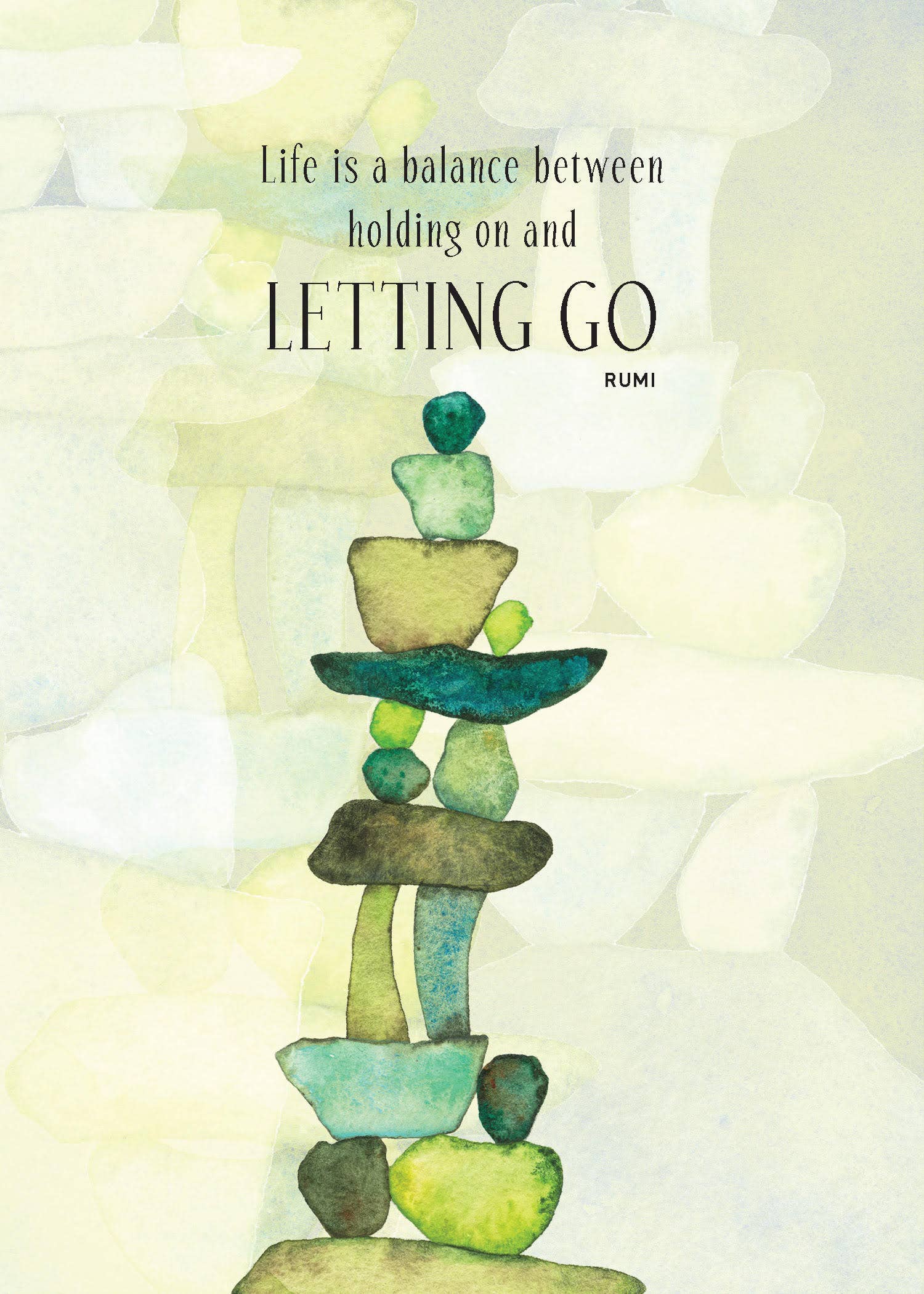 CAIRN GREETING CARD - LETTING GO