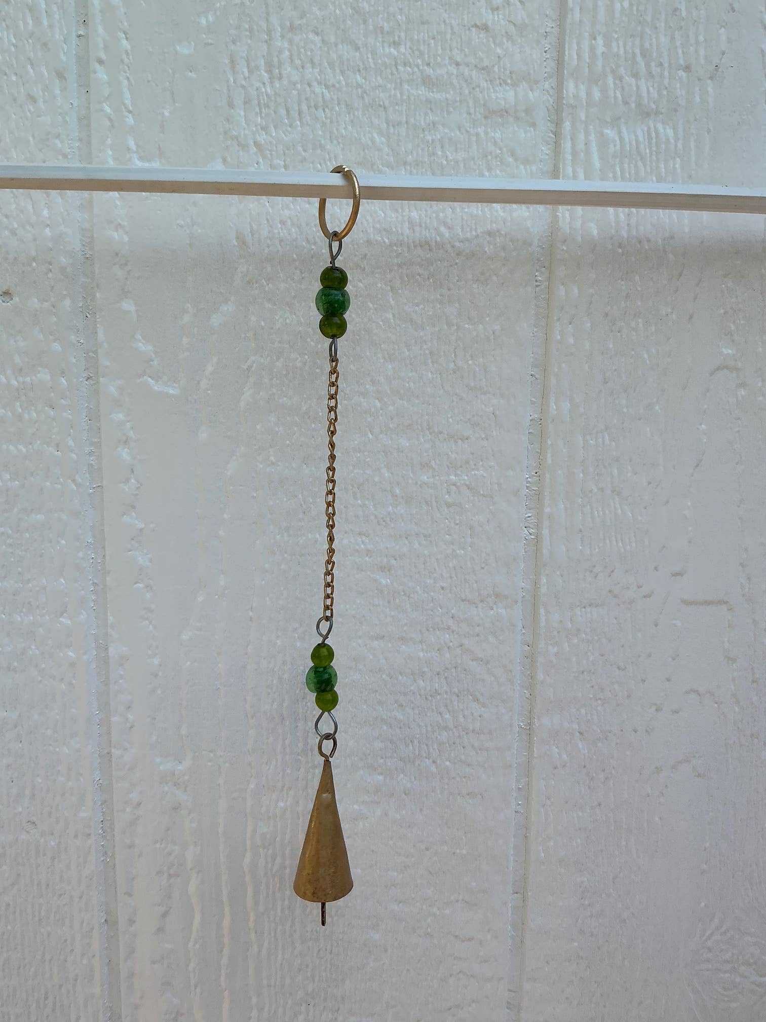 Beaded Bell Chain - Green-3