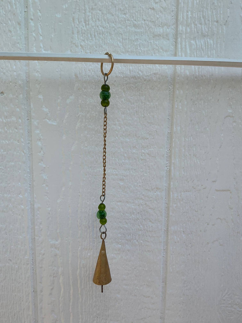 Beaded Bell Chain - Green-zoom-