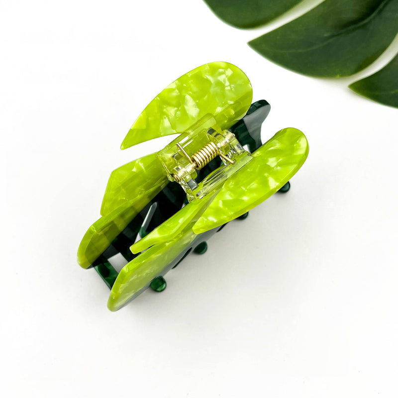 Monstera Leaf Hair Claw Clip – Acetate Edition-zoom-