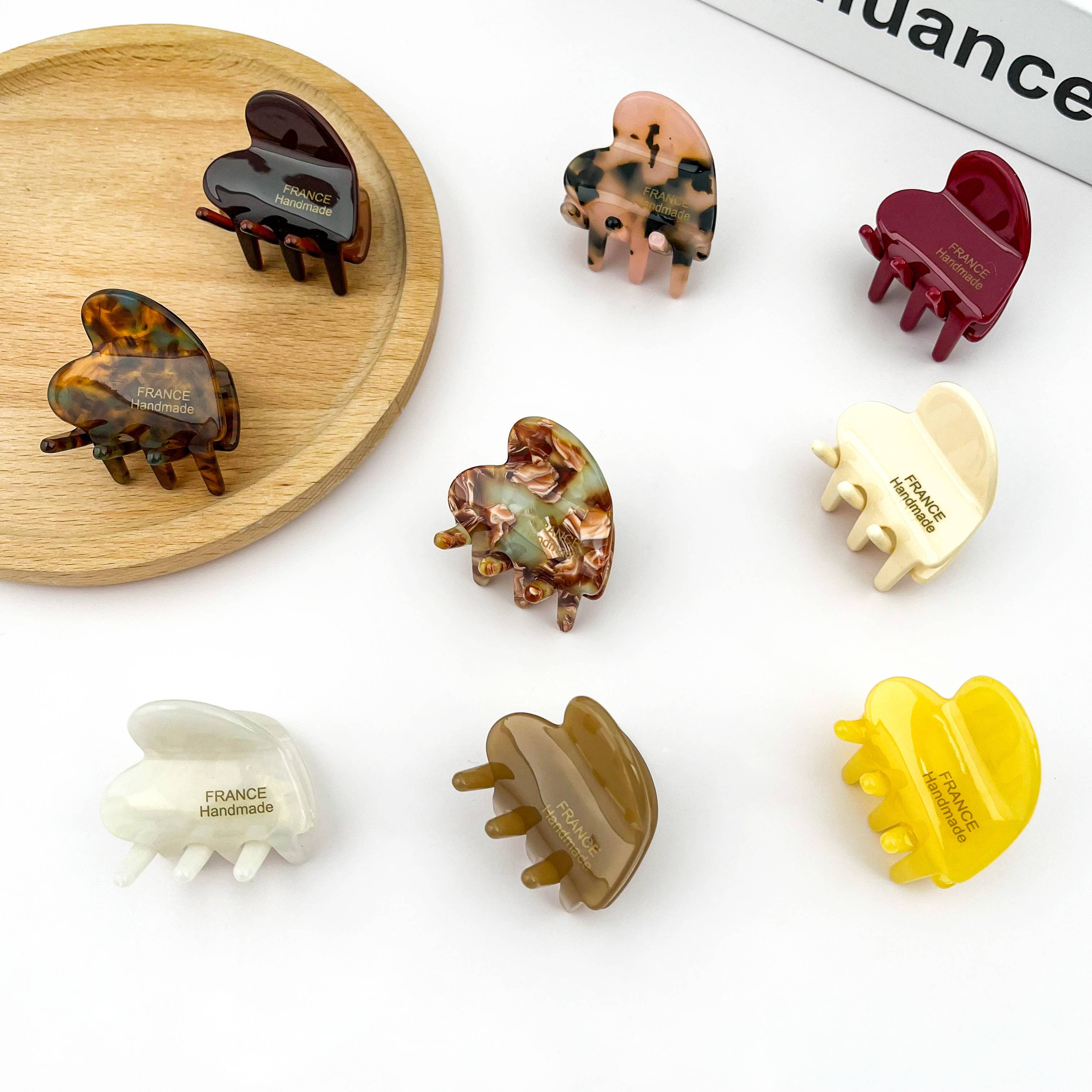 Acetate Mini Heart Hair Clip-zoom-4