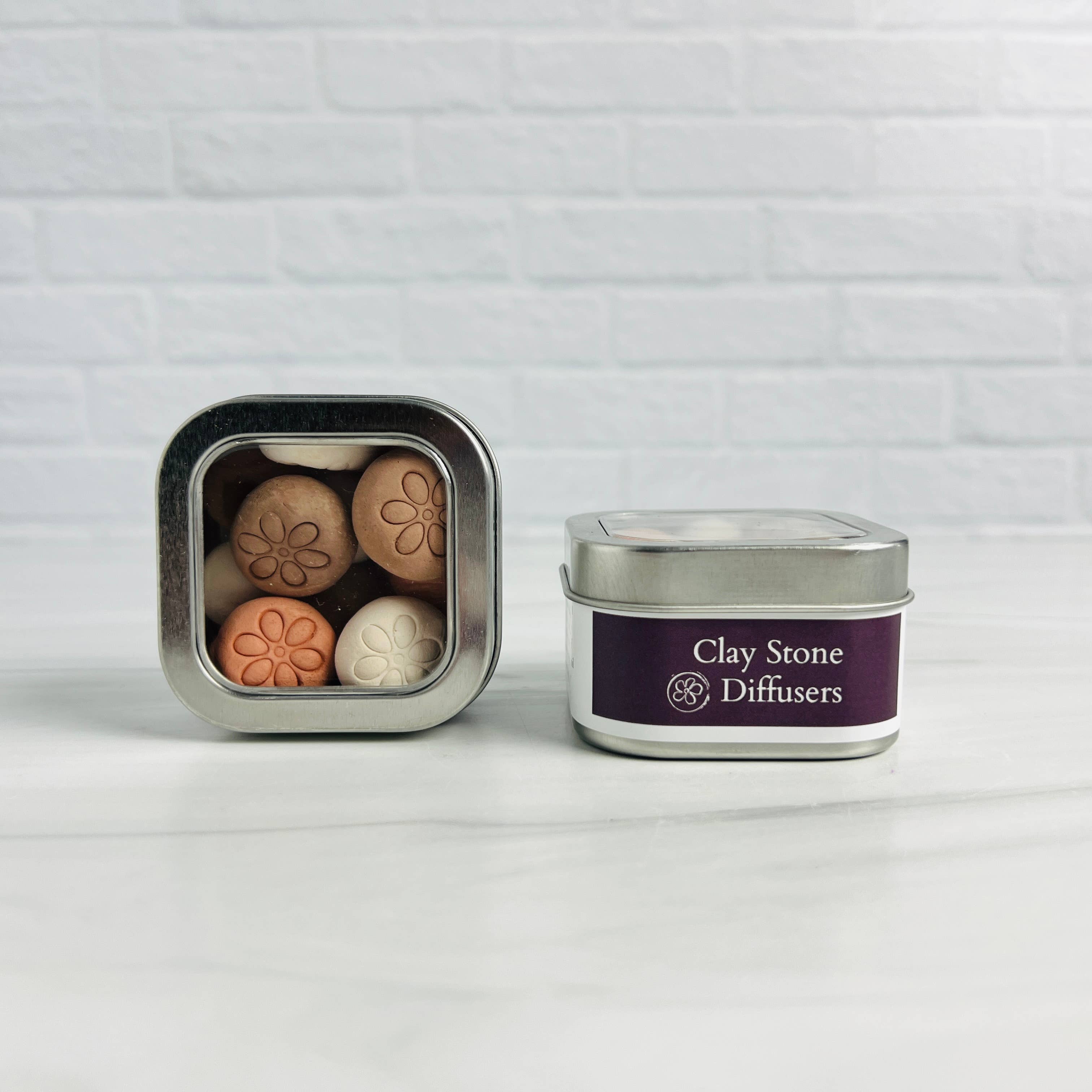 Clay Diffusing Stones Tin