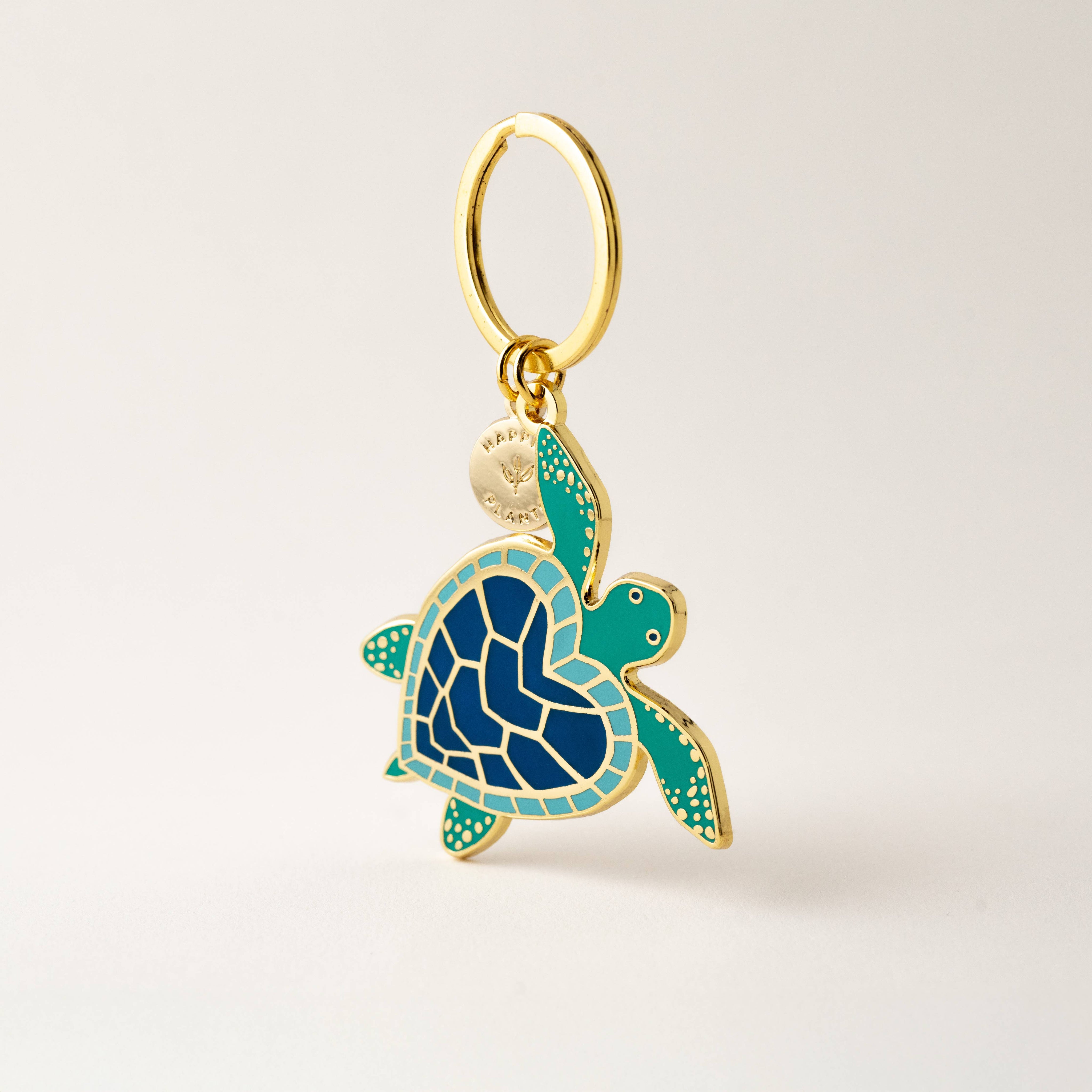 Sea Turtle Keychain & Bag Charm, Coastal Beach Ocean Gifts-zoom-1
