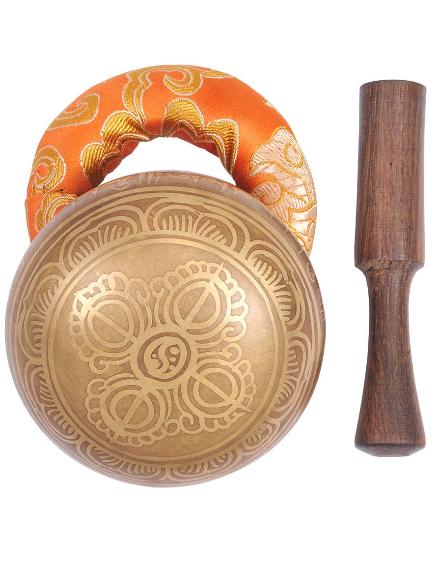 Plain Etched Om Tibetan Singing Bowl-zoom-3
